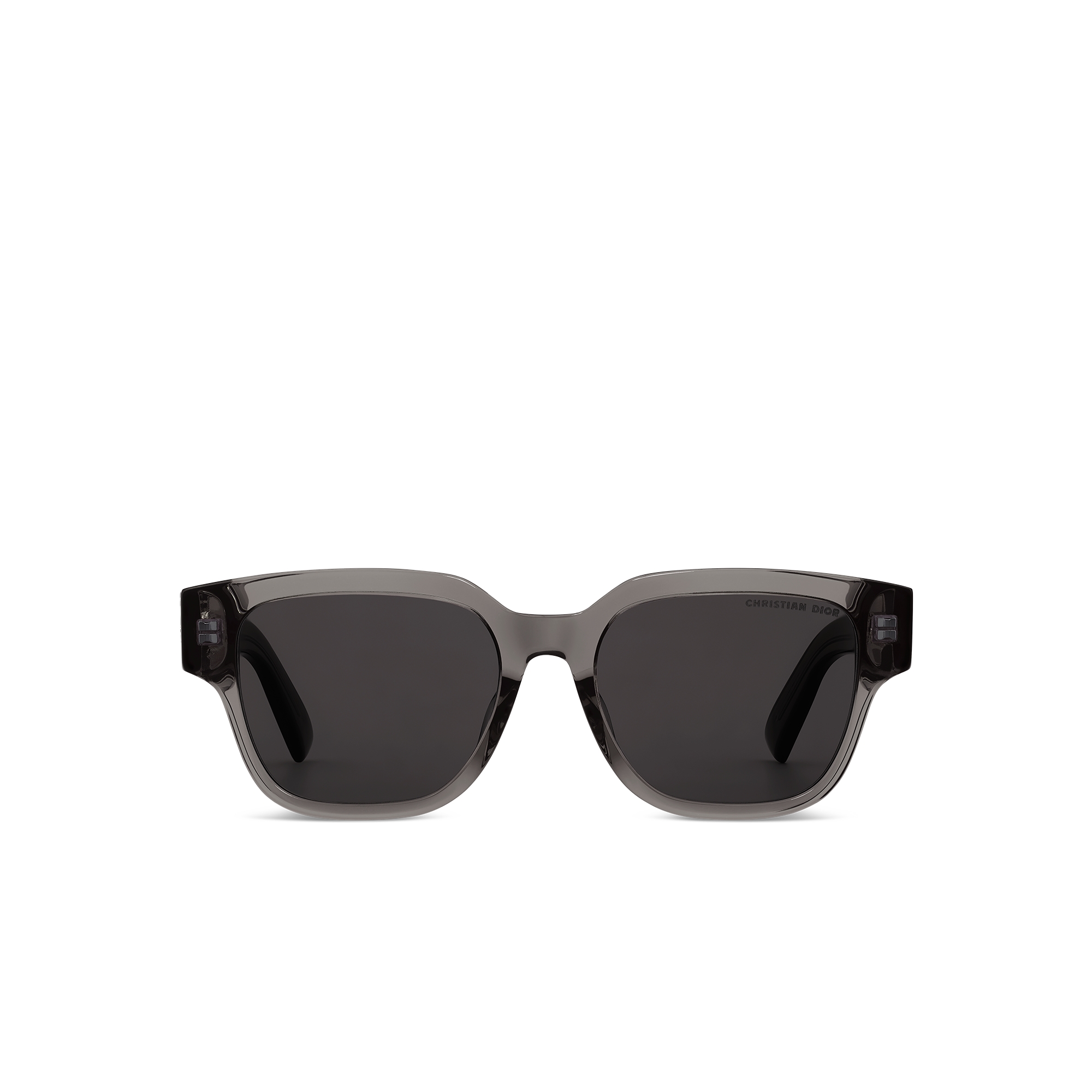 Dior Oblique S1I Lunettes de soleil carrées noir transparent E01