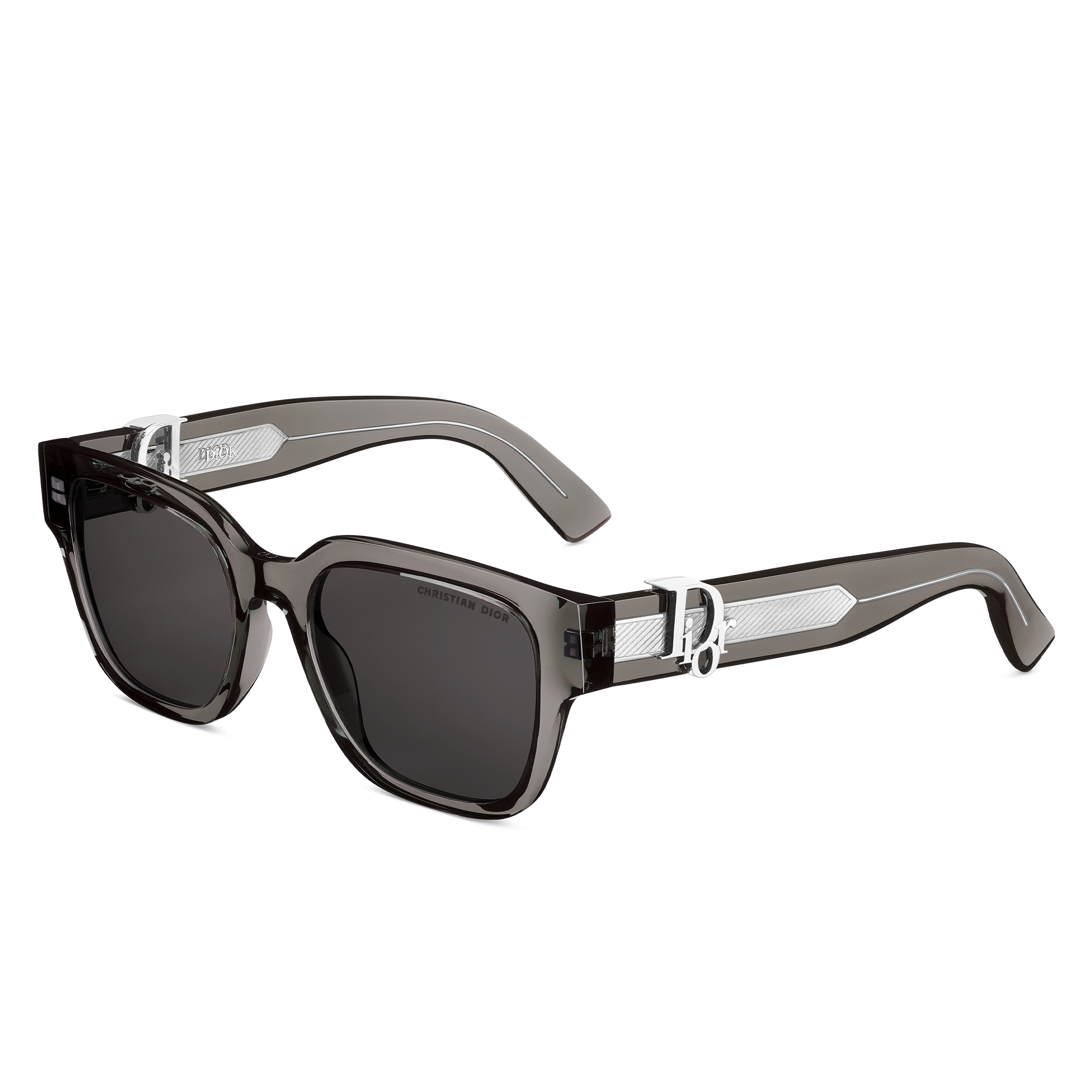 Dior Oblique S1I Transparent Black Square Sunglasses E03