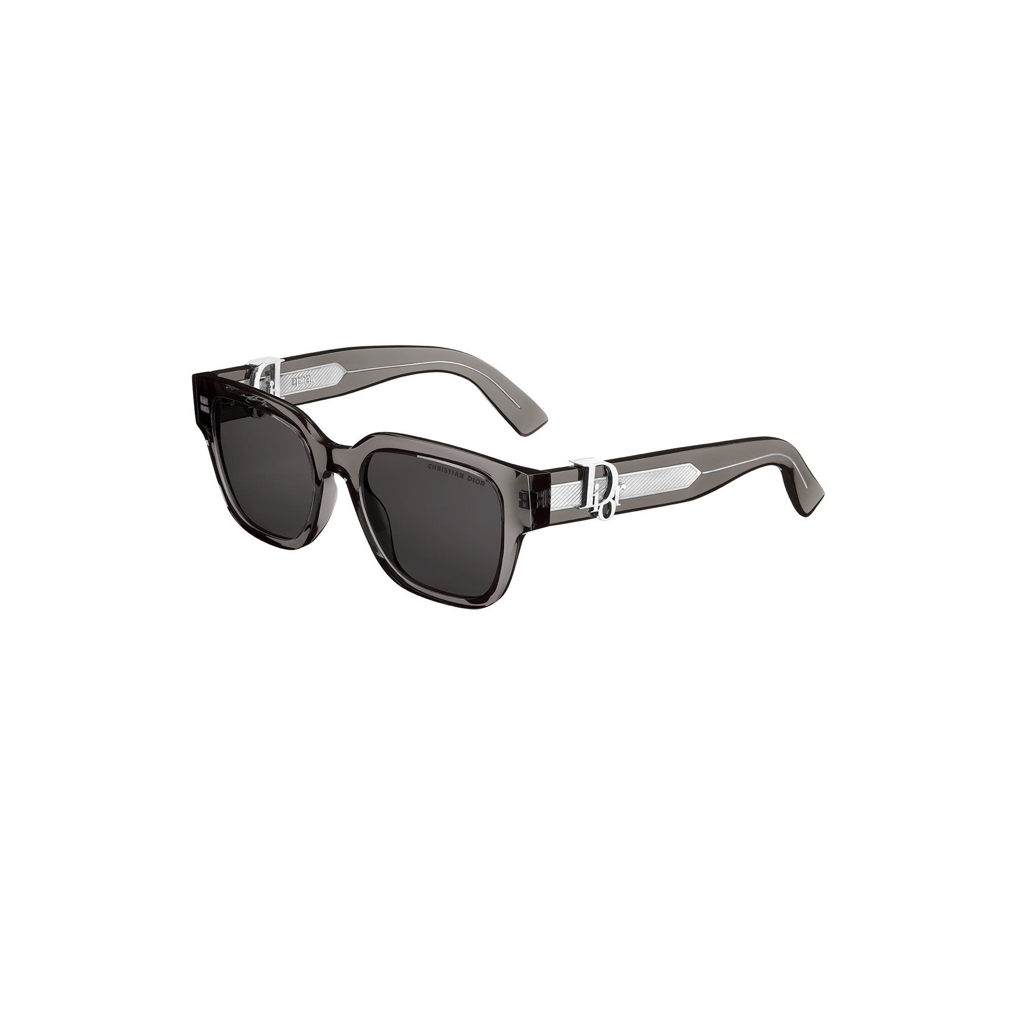  Transparent Black Square Sunglasses