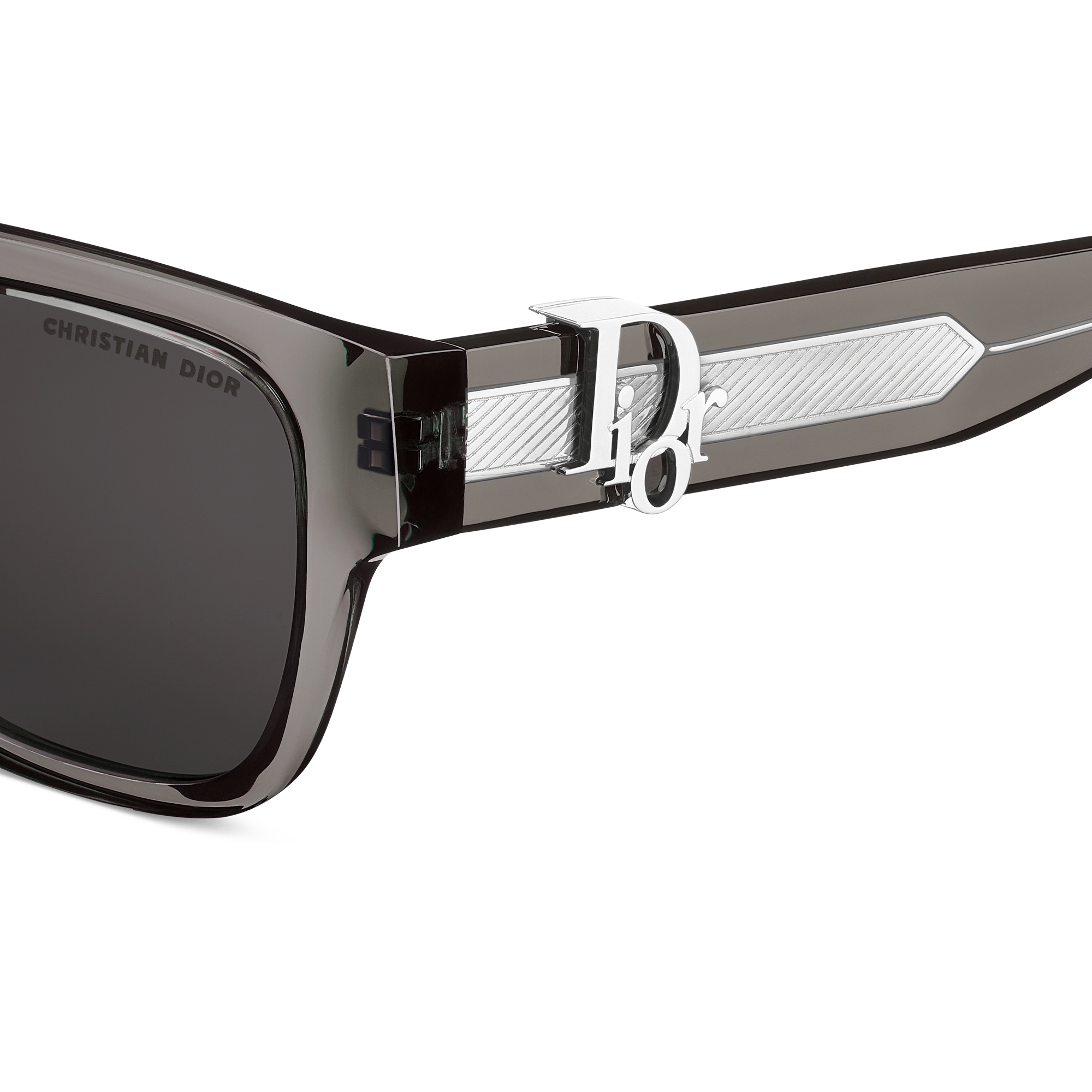 Dior Oblique S1I Transparent Black Square Sunglasses E09