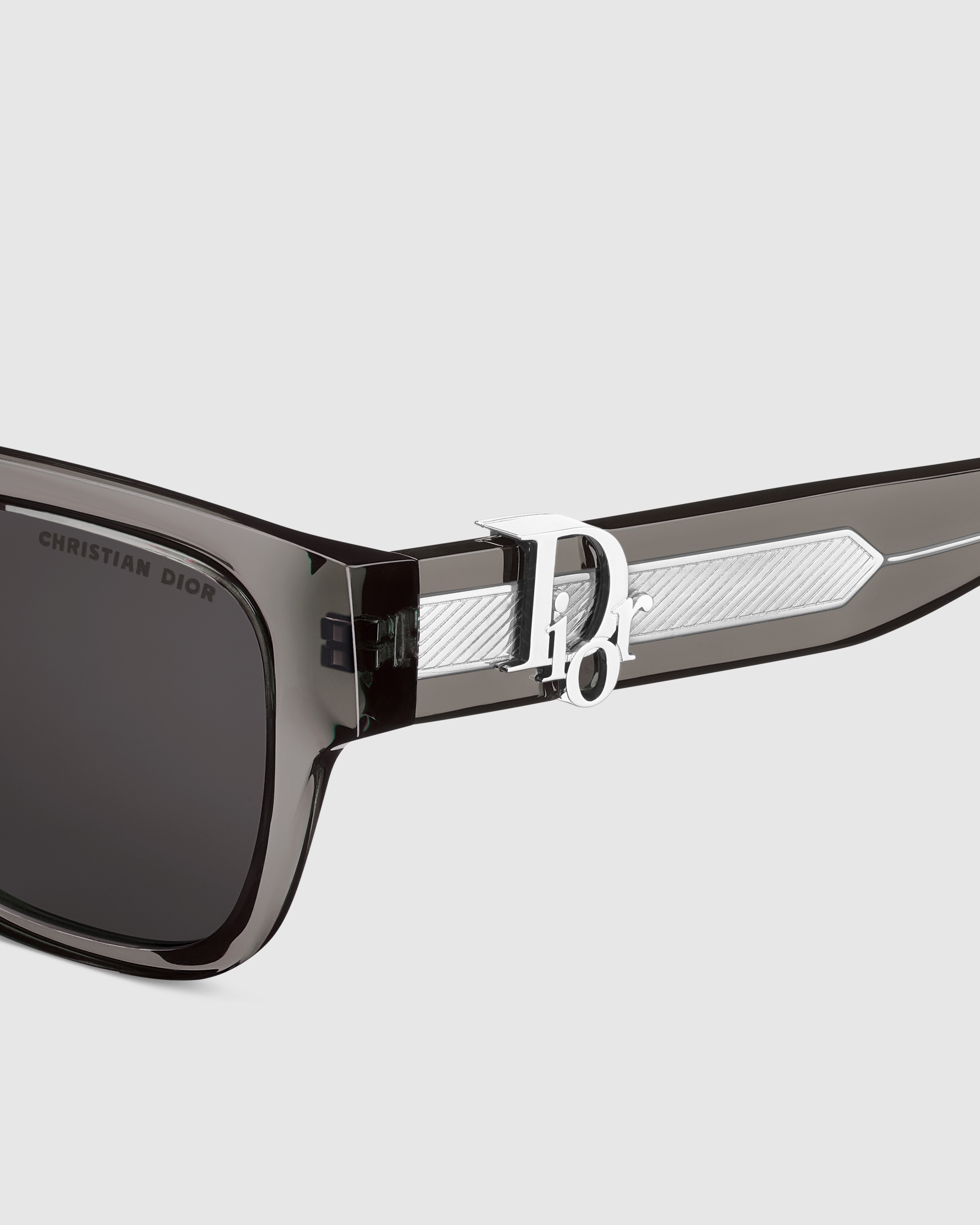 Dior Oblique S1I Lunettes de soleil carrées noir transparent E09