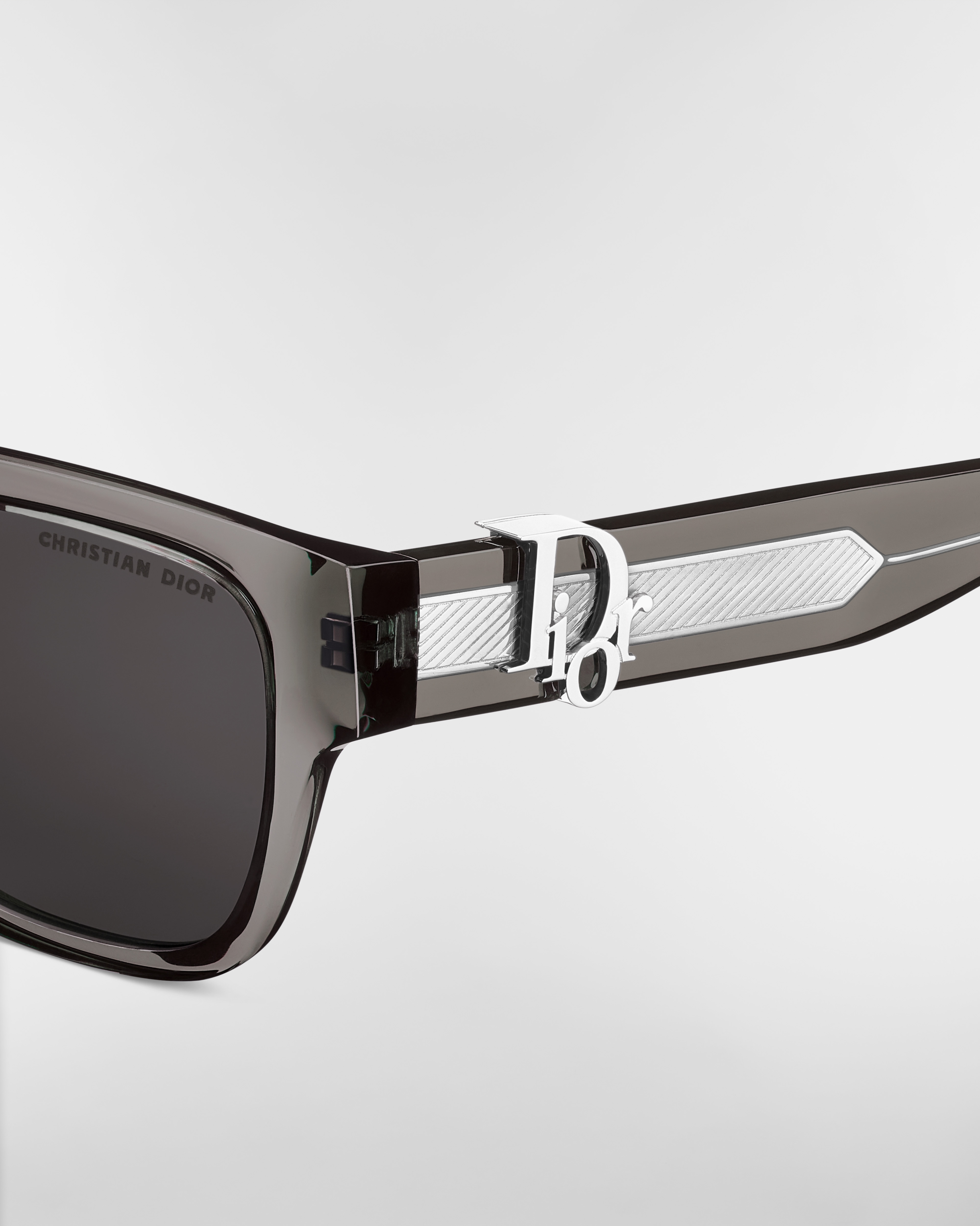 Dior Oblique S1I Transparent Black Square Sunglasses E09