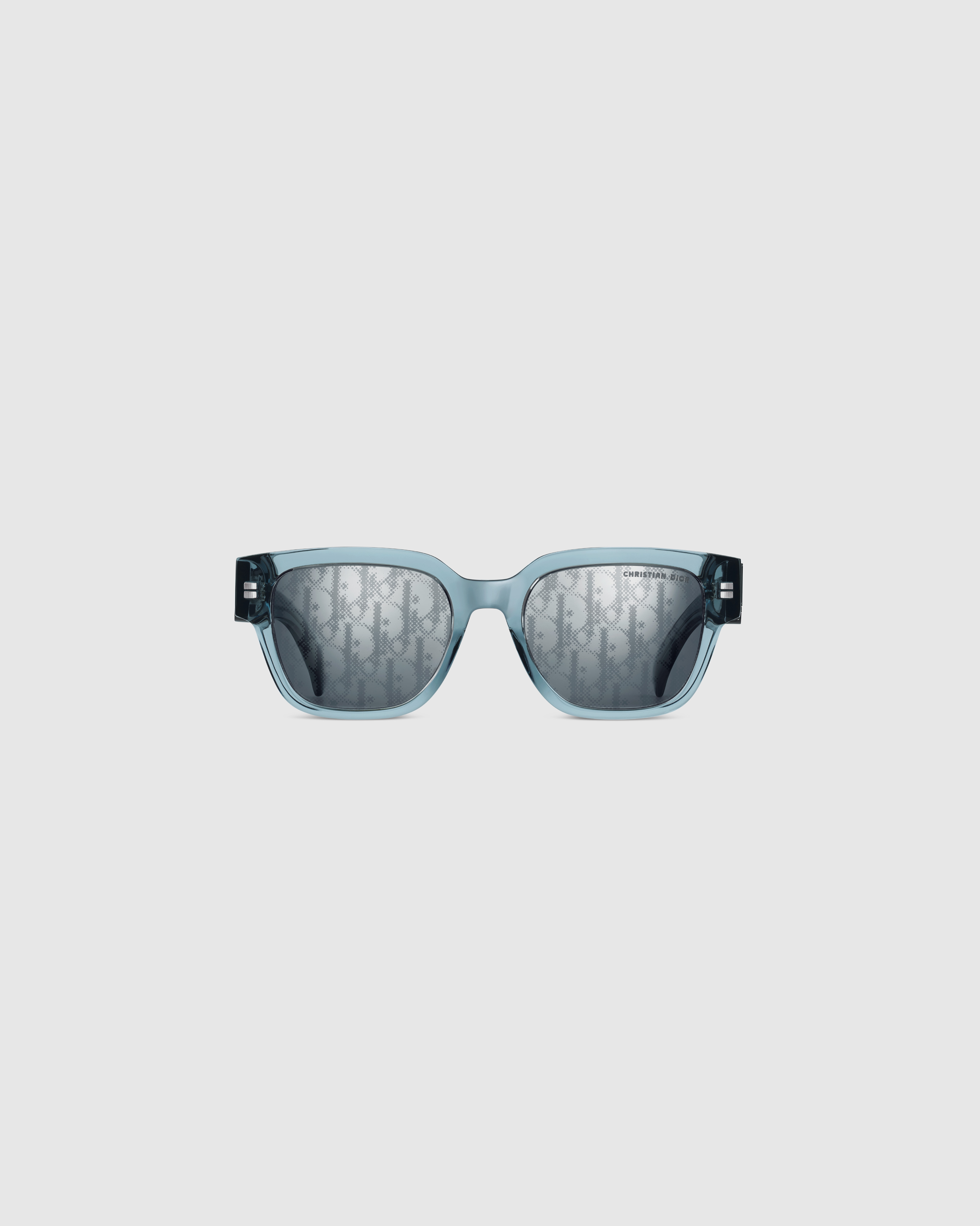 Dior Oblique S1I Transparent Blue Square Sunglasses E01