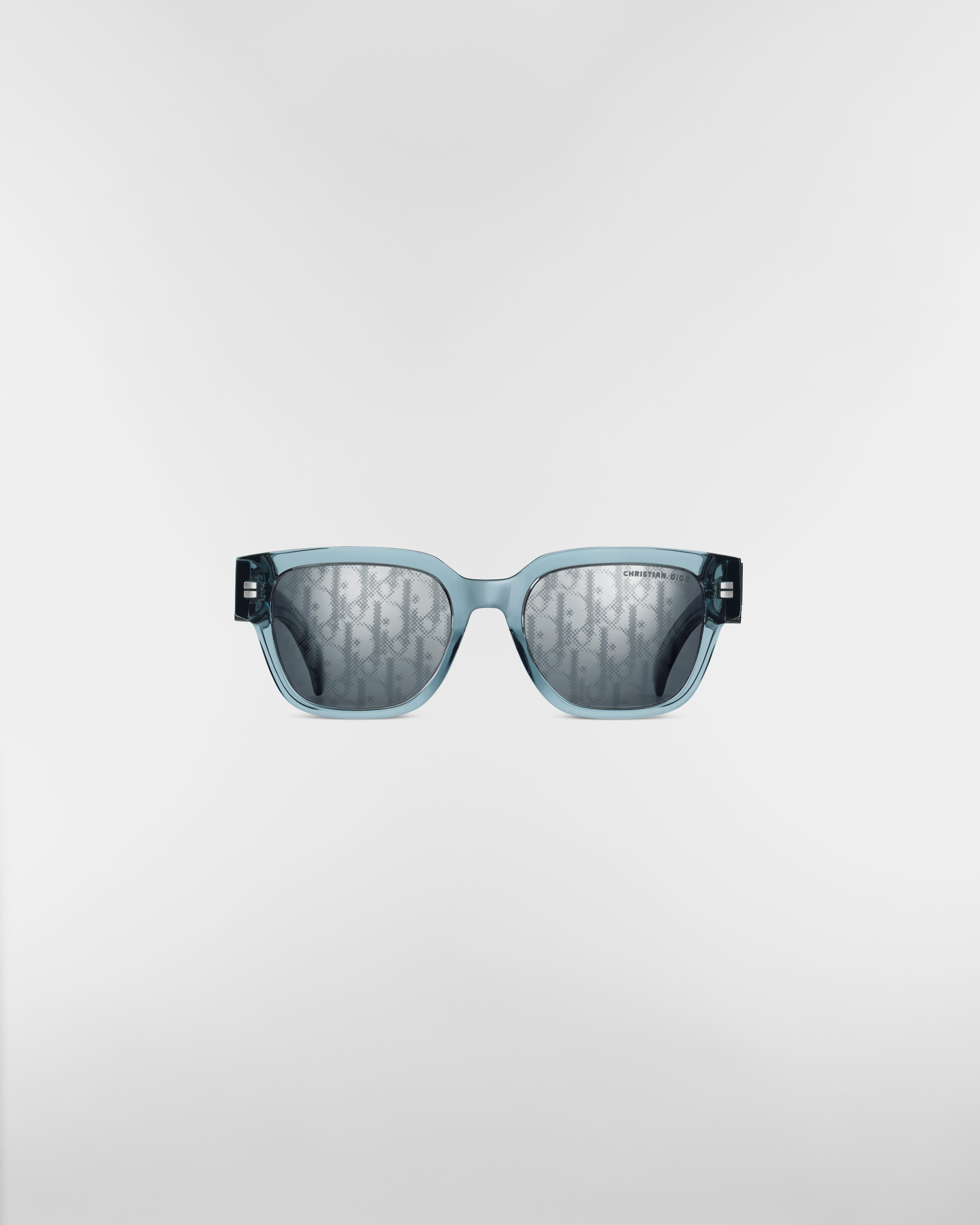 Dior Oblique S1I Transparent Blue Square Sunglasses E01