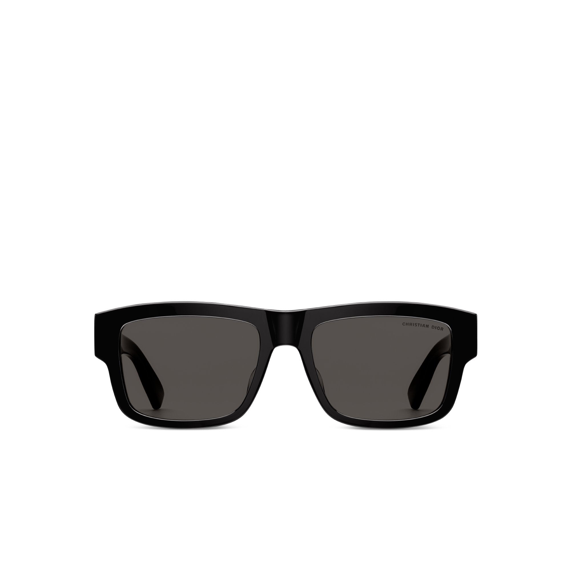 Dior Oblique S3F แว่นตากันแดดทรงสี่เหลี่ยมผืนผ้าสีดํา E01