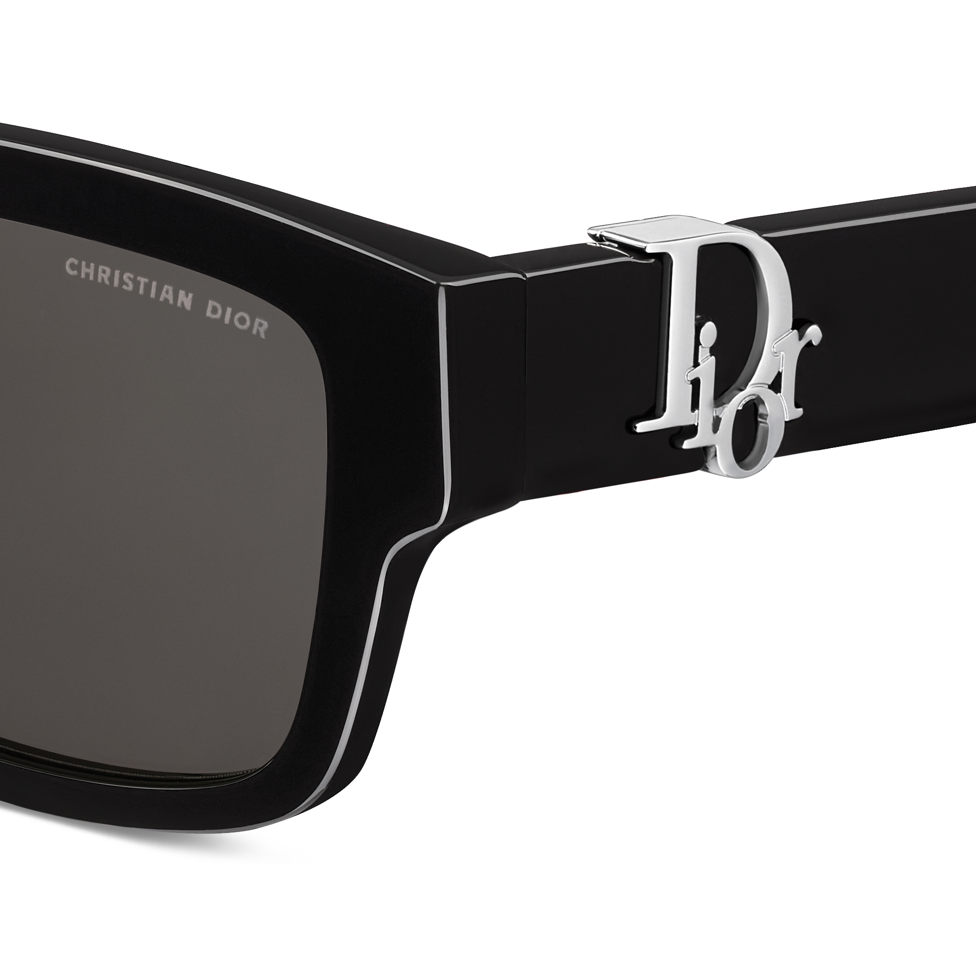 Dior Oblique S3F Black Rectangular Sunglasses E09