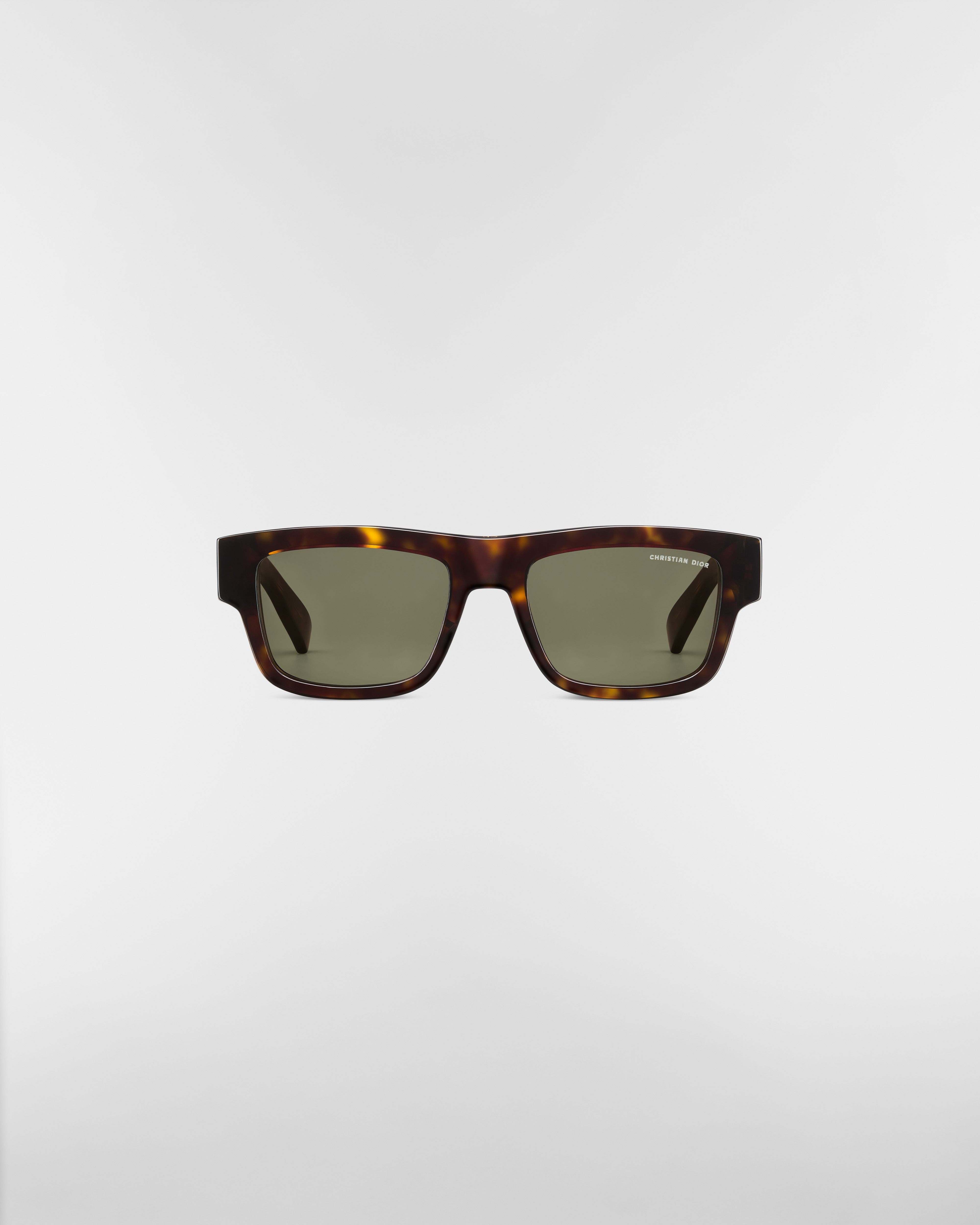 Dior Oblique S3I Rechteckige Sonnenbrille mit Schildpattoptik in Braun E01