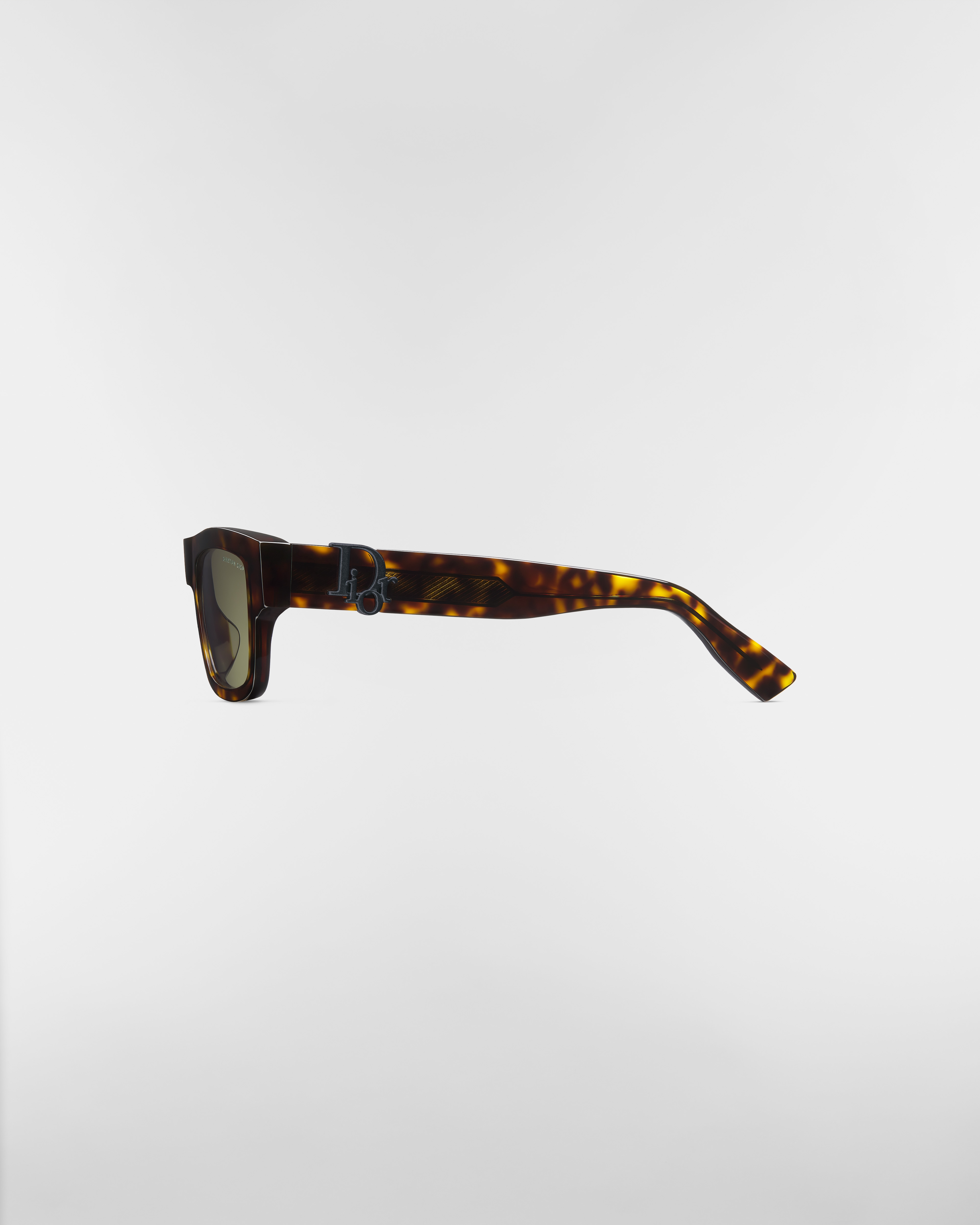 Dior Oblique S3I Rechteckige Sonnenbrille mit Schildpattoptik in Braun E02