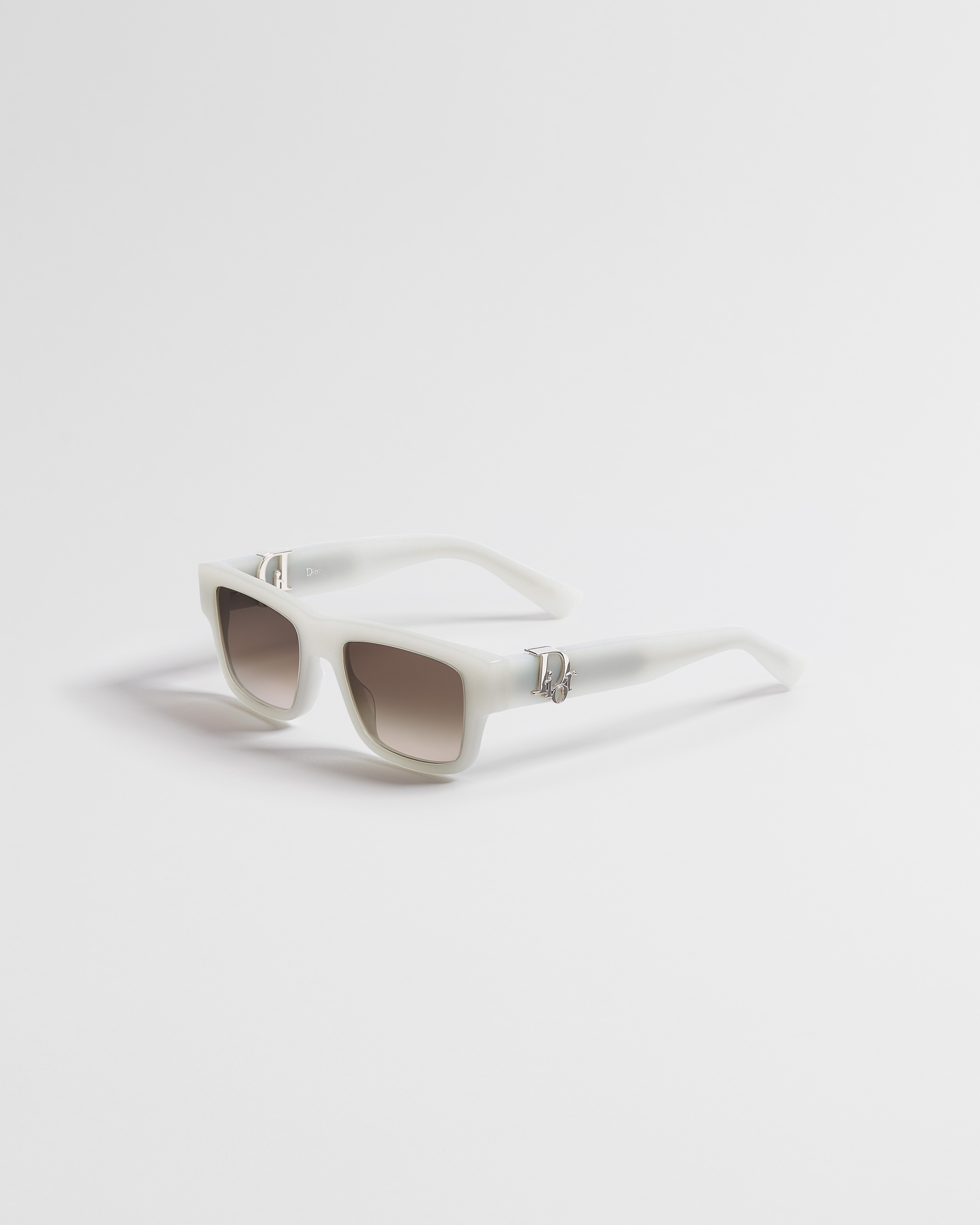 Dior Oblique S3I Lunettes de soleil rectangulaires blanches E03