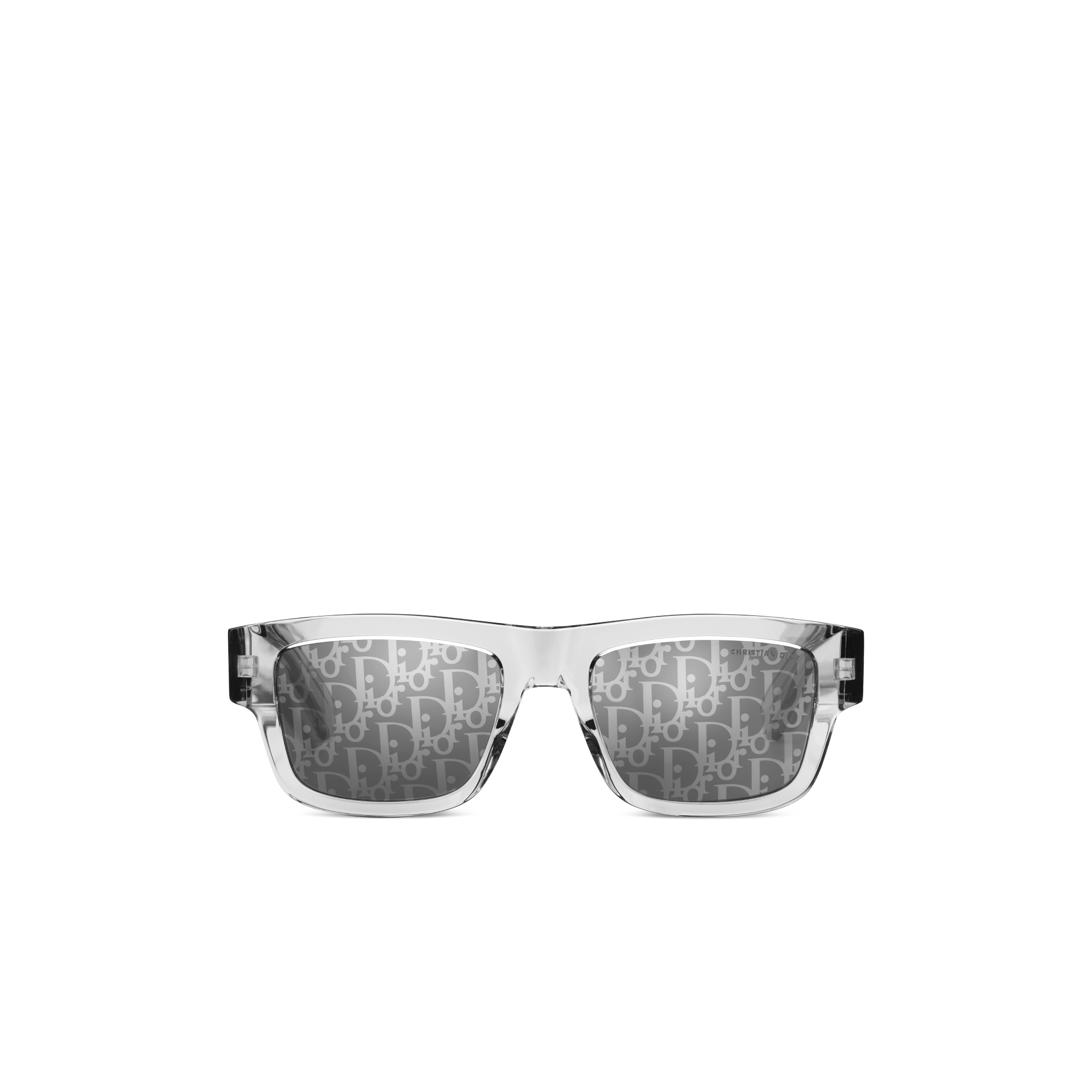 Dior Oblique S3I Transparent Gray Rectangular Sunglasses E01