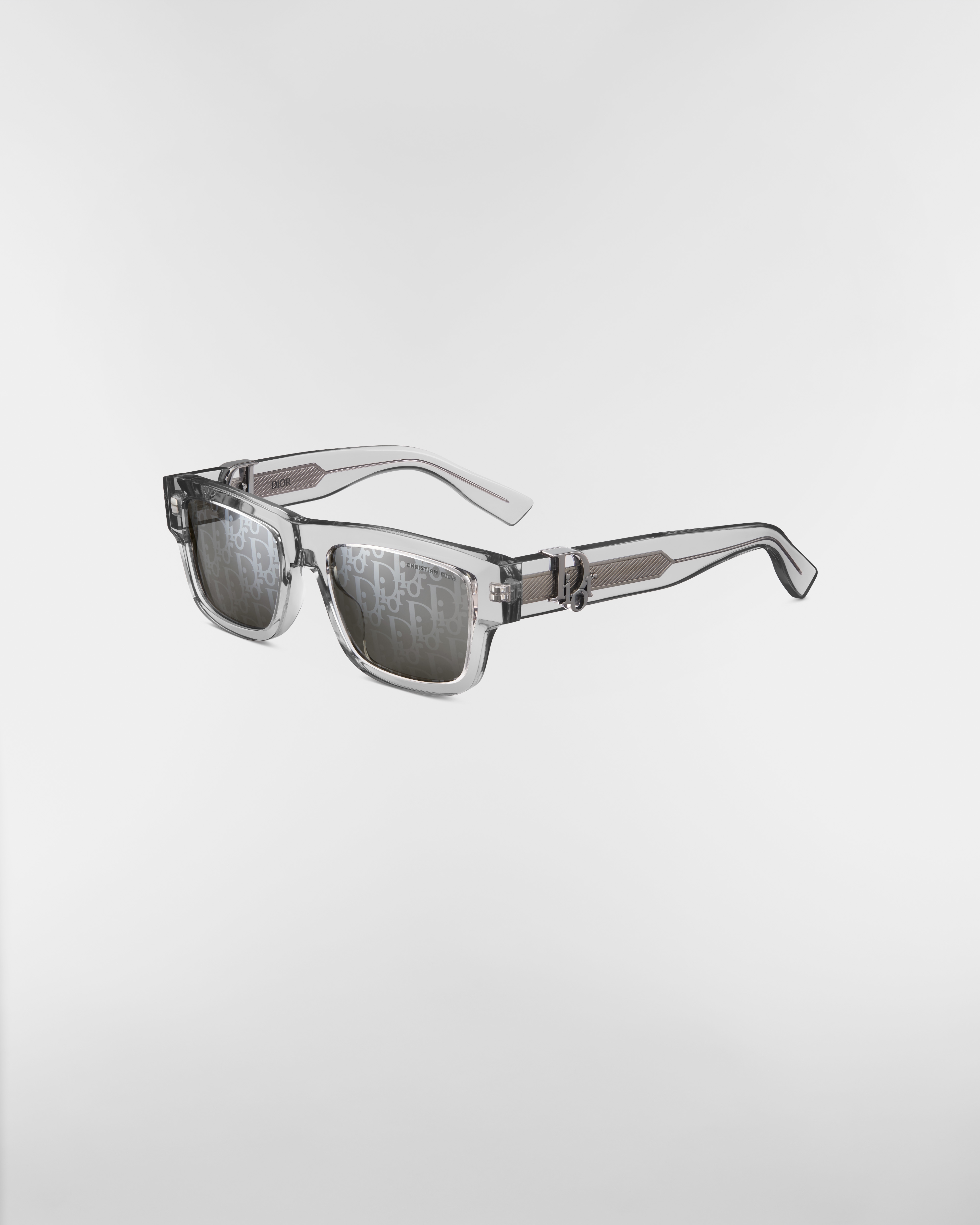 Dior Oblique S3I Gafas de sol rectangulares gris transparente E03