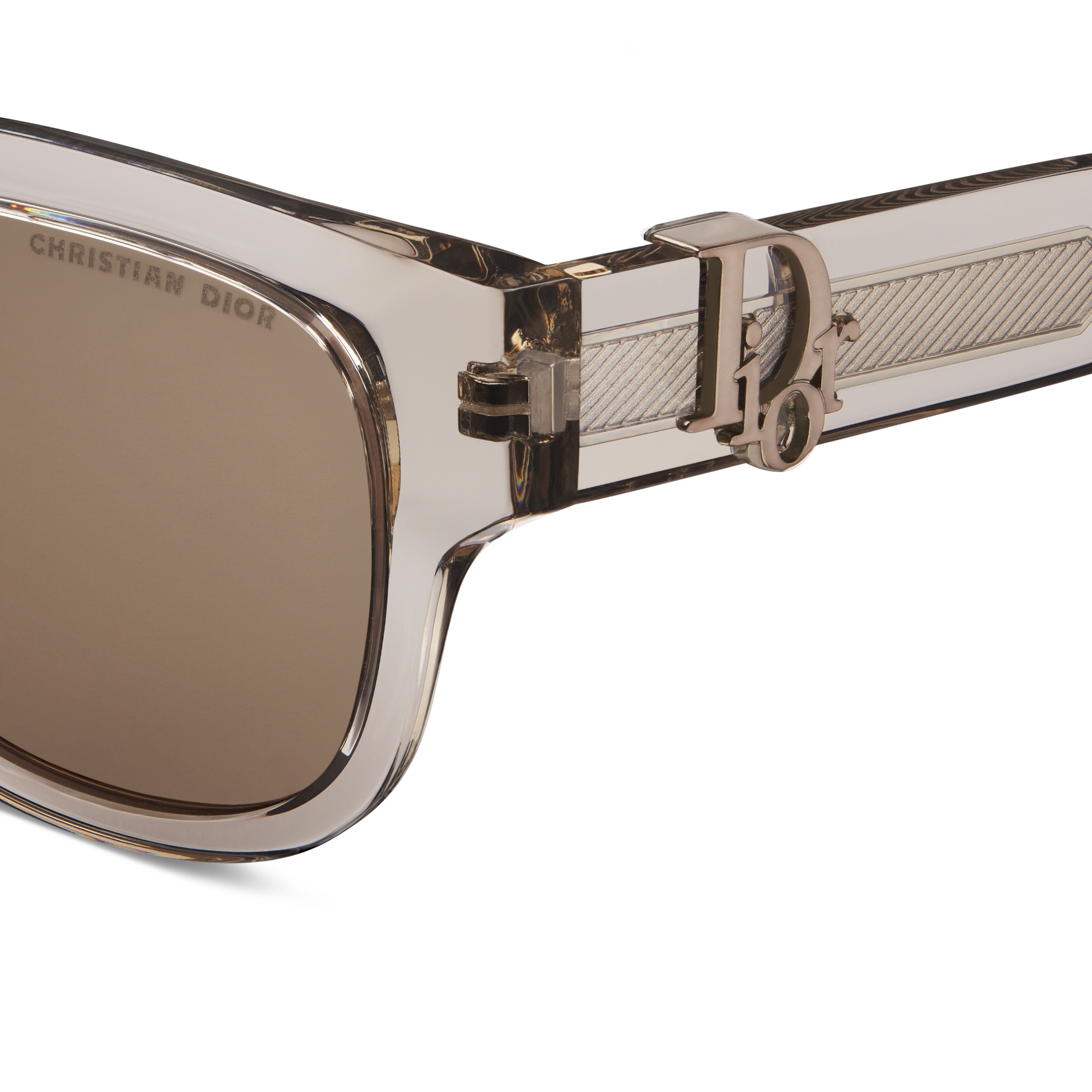 Dior Oblique S4F 선글라스 투명 샌드 베이지 스퀘어 E09