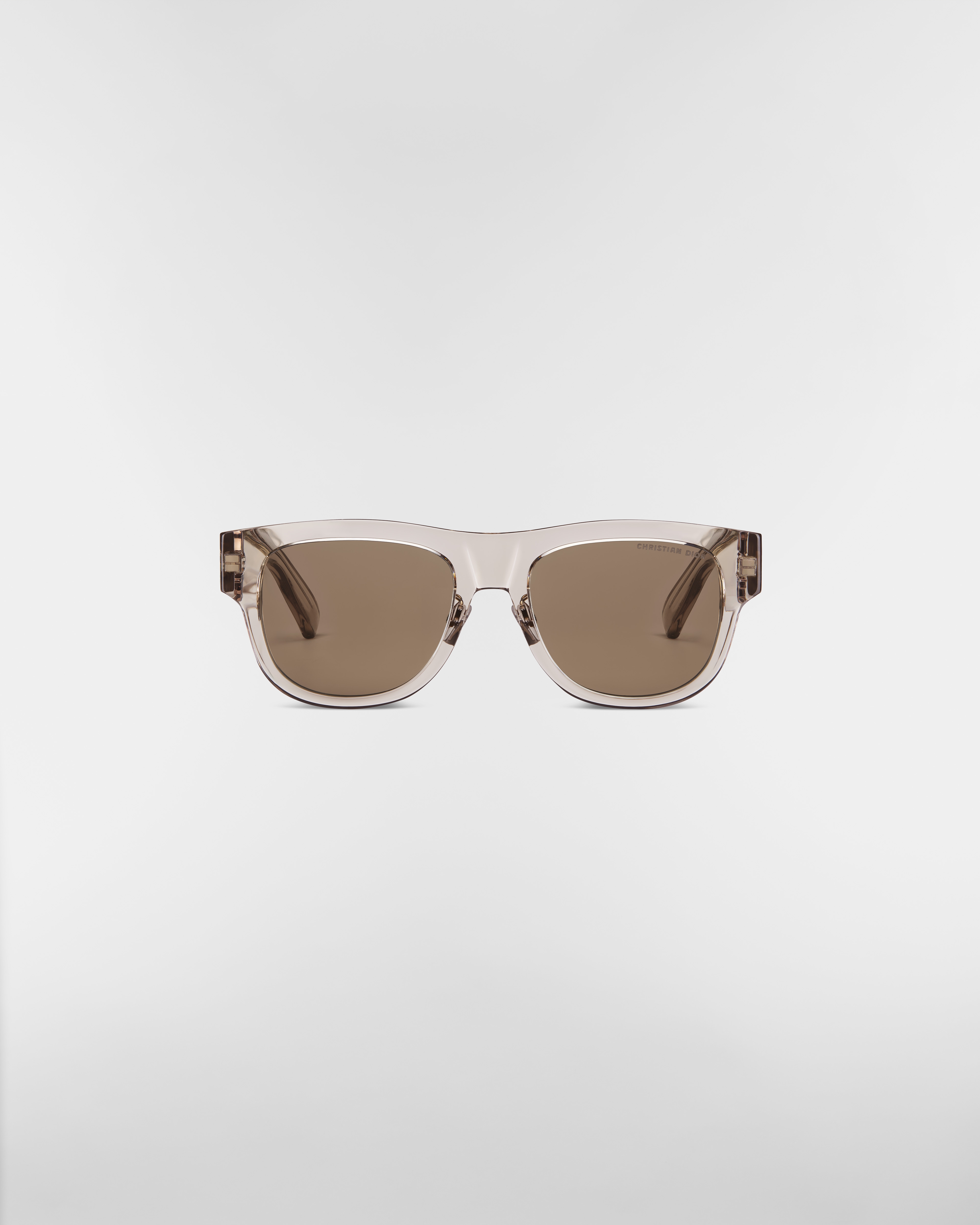 Dior Oblique S4F Transparent Sand Beige Square Sunglasses E01