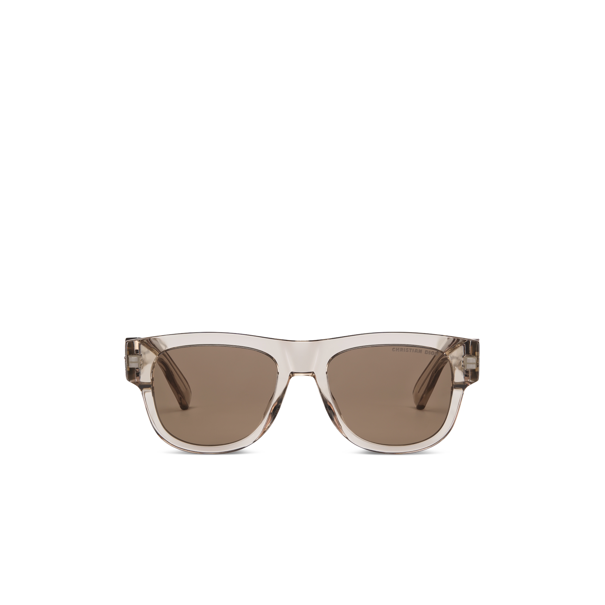 Dior Oblique S4I Transparent Sand Beige Square Sunglasses E01