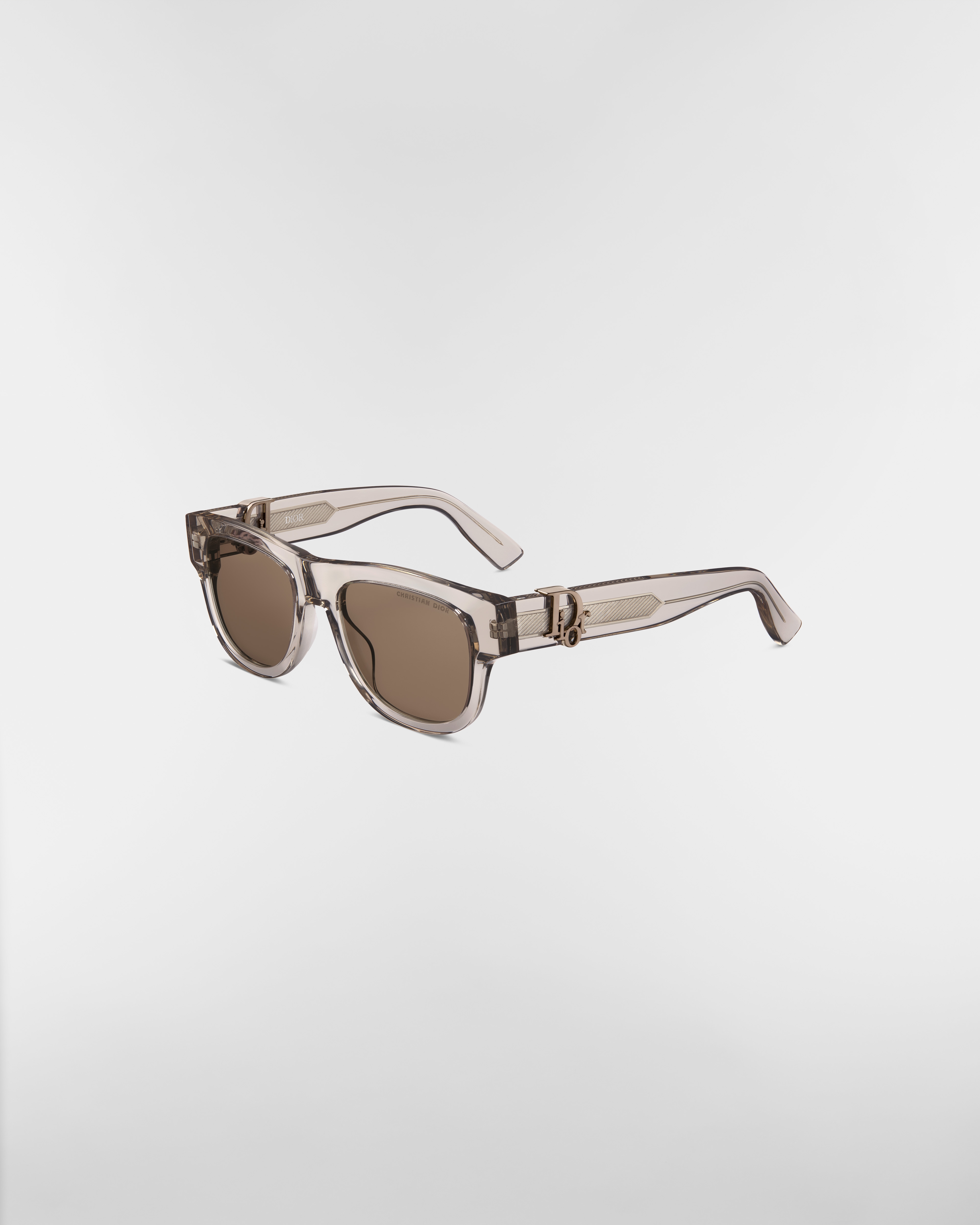 Dior Oblique S4I Lunettes de soleil carrées beige sable transparent E03