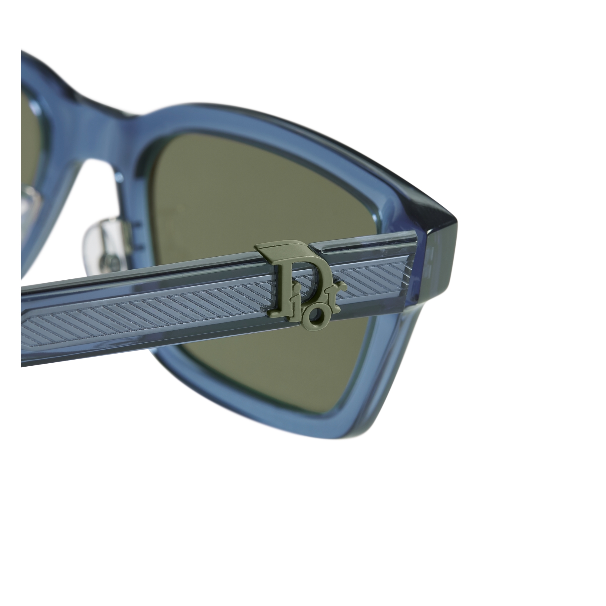 Dior Oblique S5F Transparent Blue Square Sunglasses E08