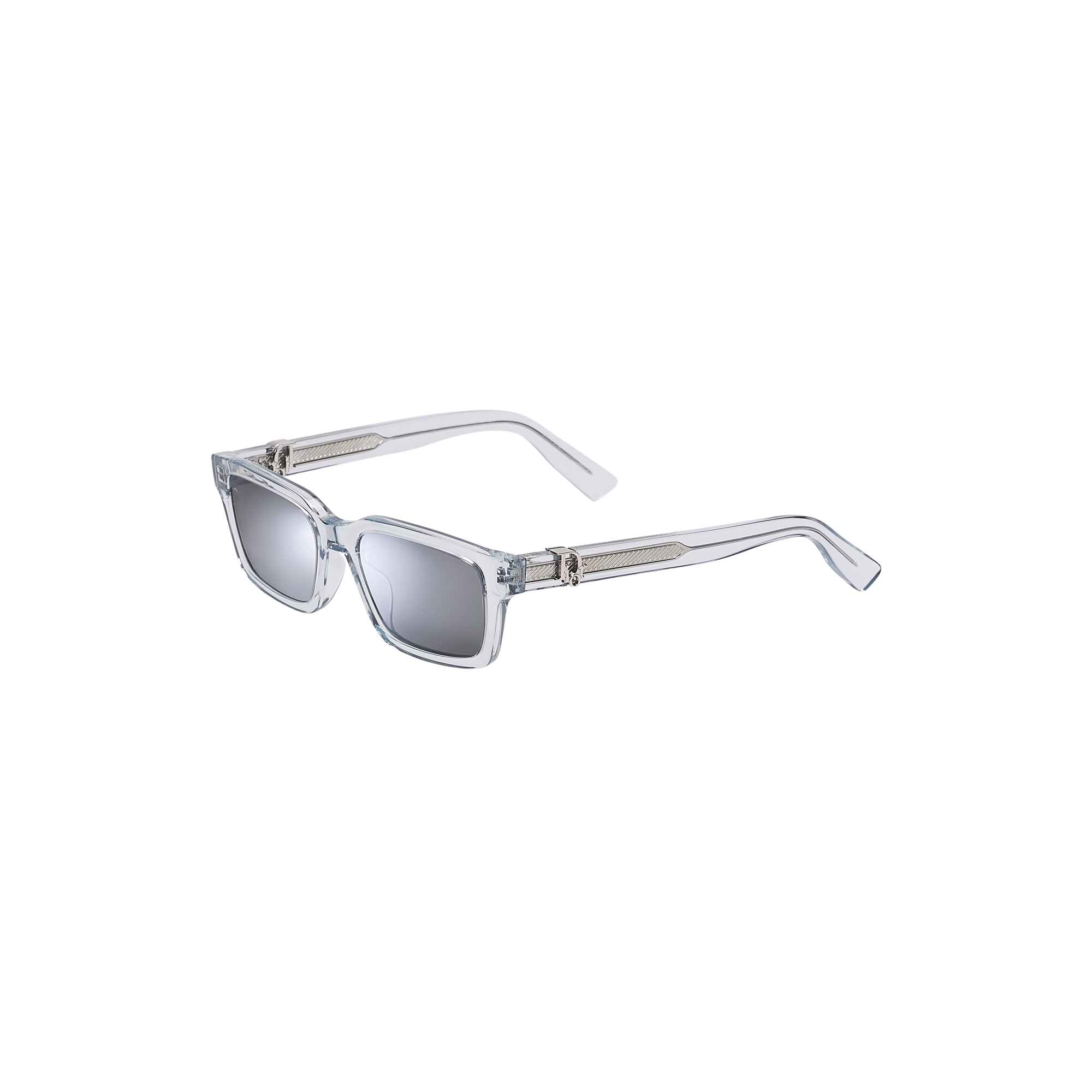  Gafas de sol cuadradas en azul transparente