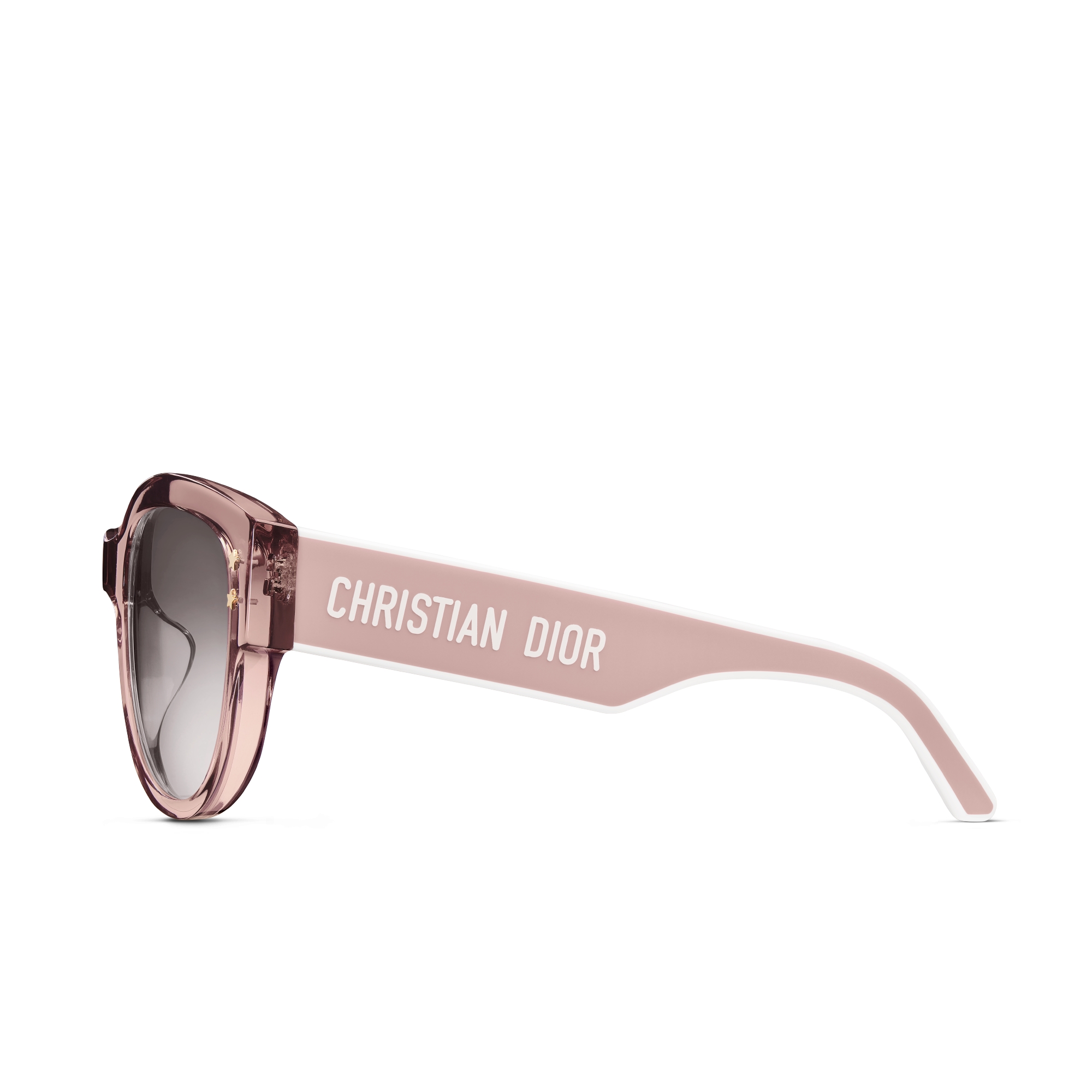 DiorPacific B2F Lunettes de soleil papillon rose transparent E02