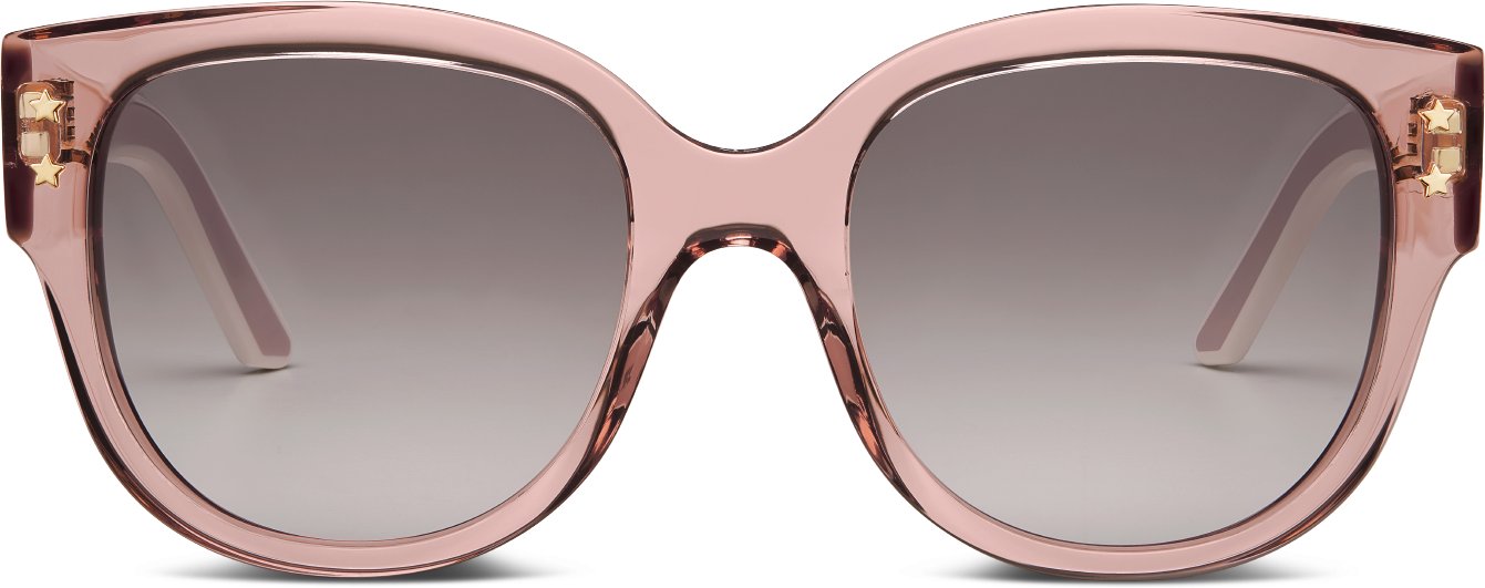 DiorPacific B2I Transparent Pink Butterfly Sunglasses | DIOR