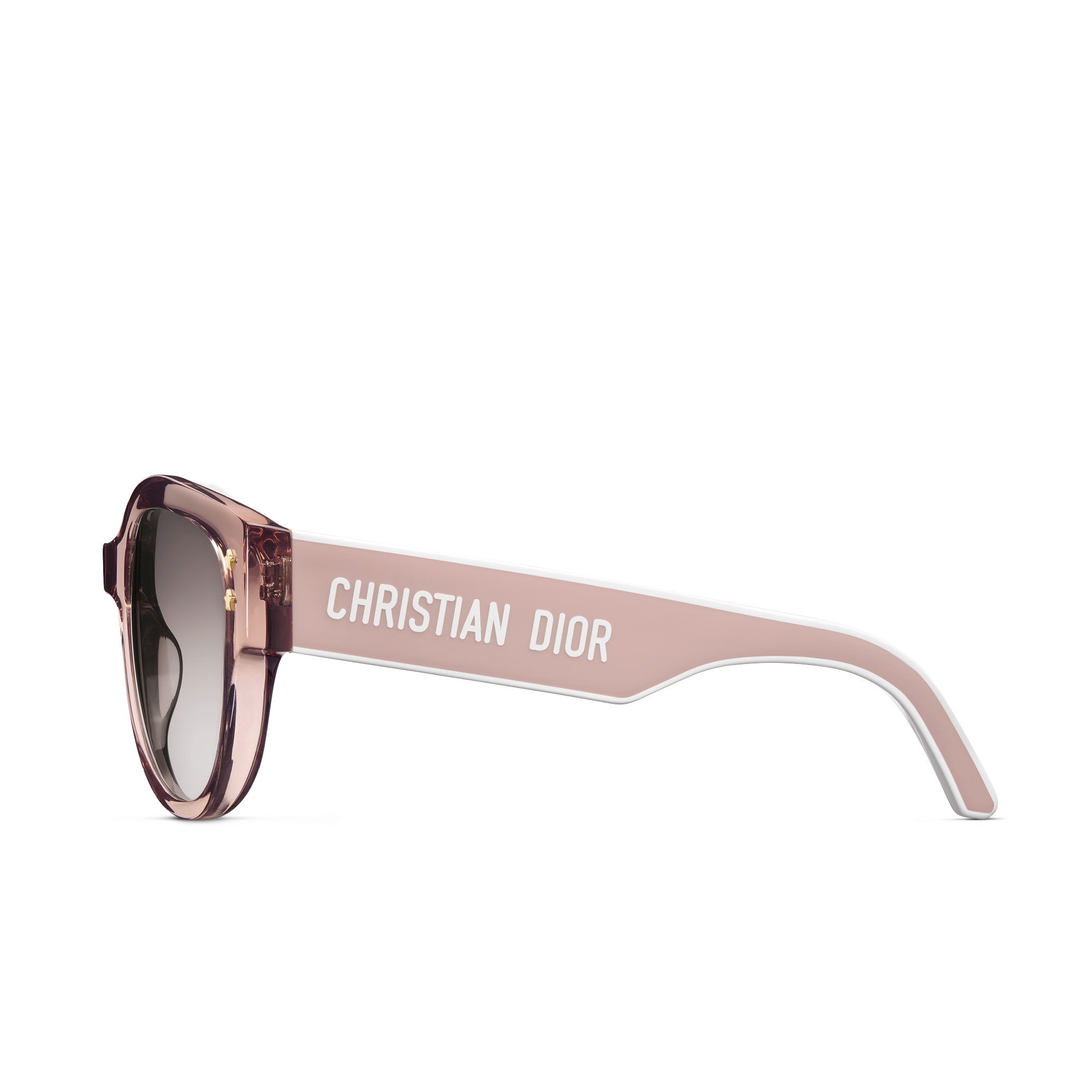 DiorPacific B2I Butterfly-Sonnenbrille in transparentem Rosa E02