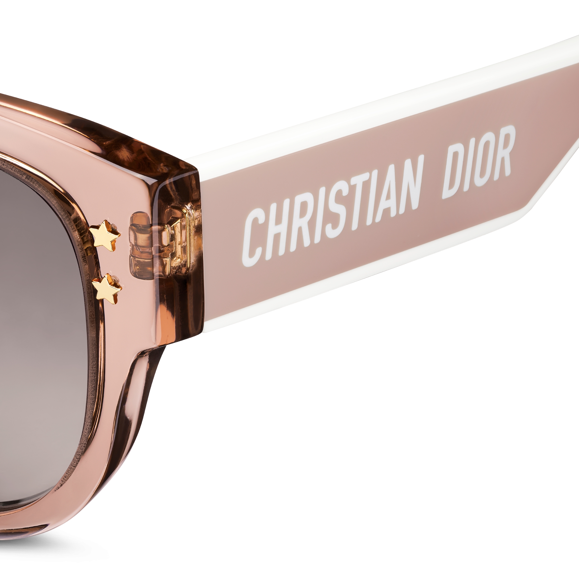 DiorPacific B2I Butterfly-Sonnenbrille in transparentem Rosa E09
