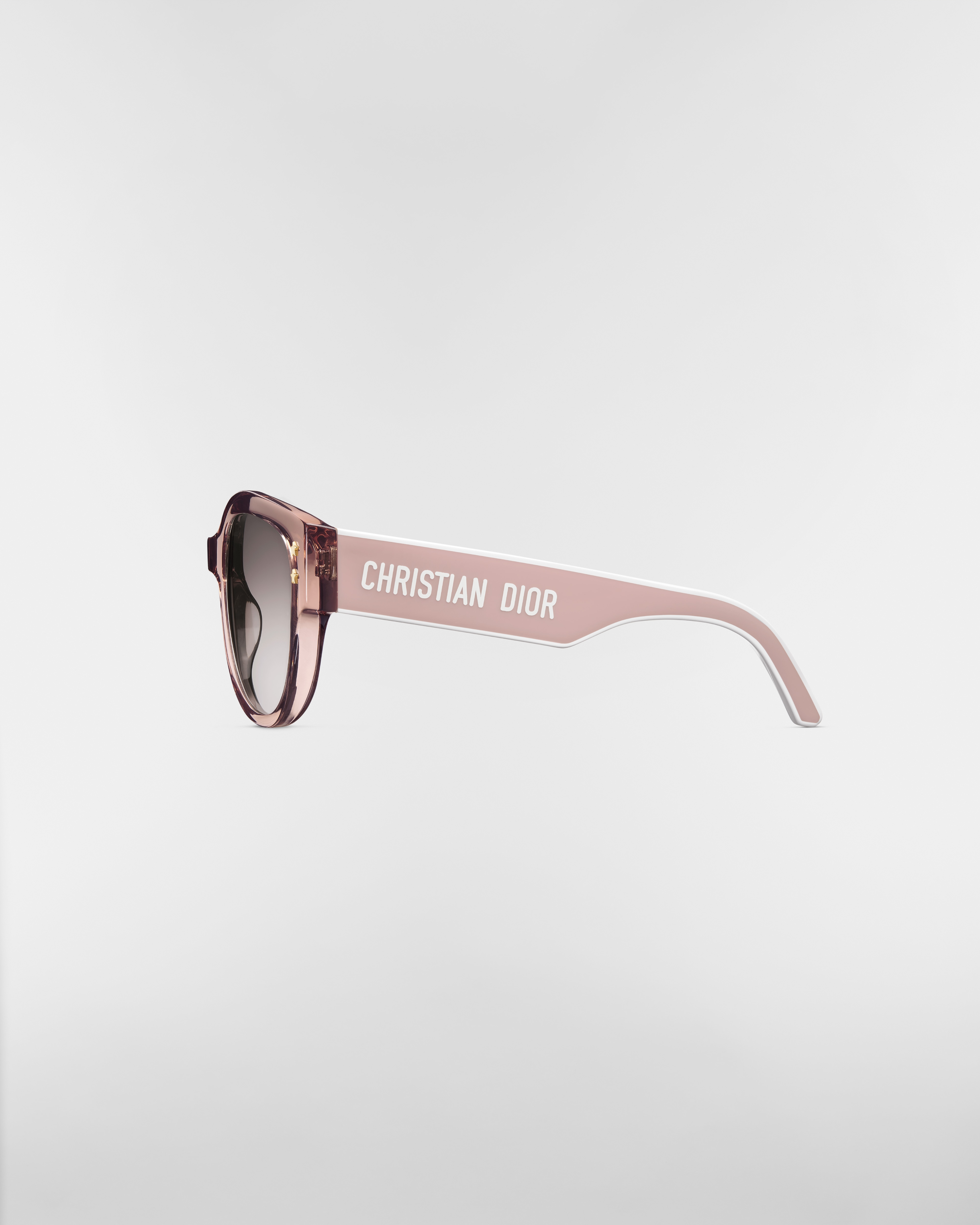 DiorPacific B2I Transparent Pink Butterfly Sunglasses E02