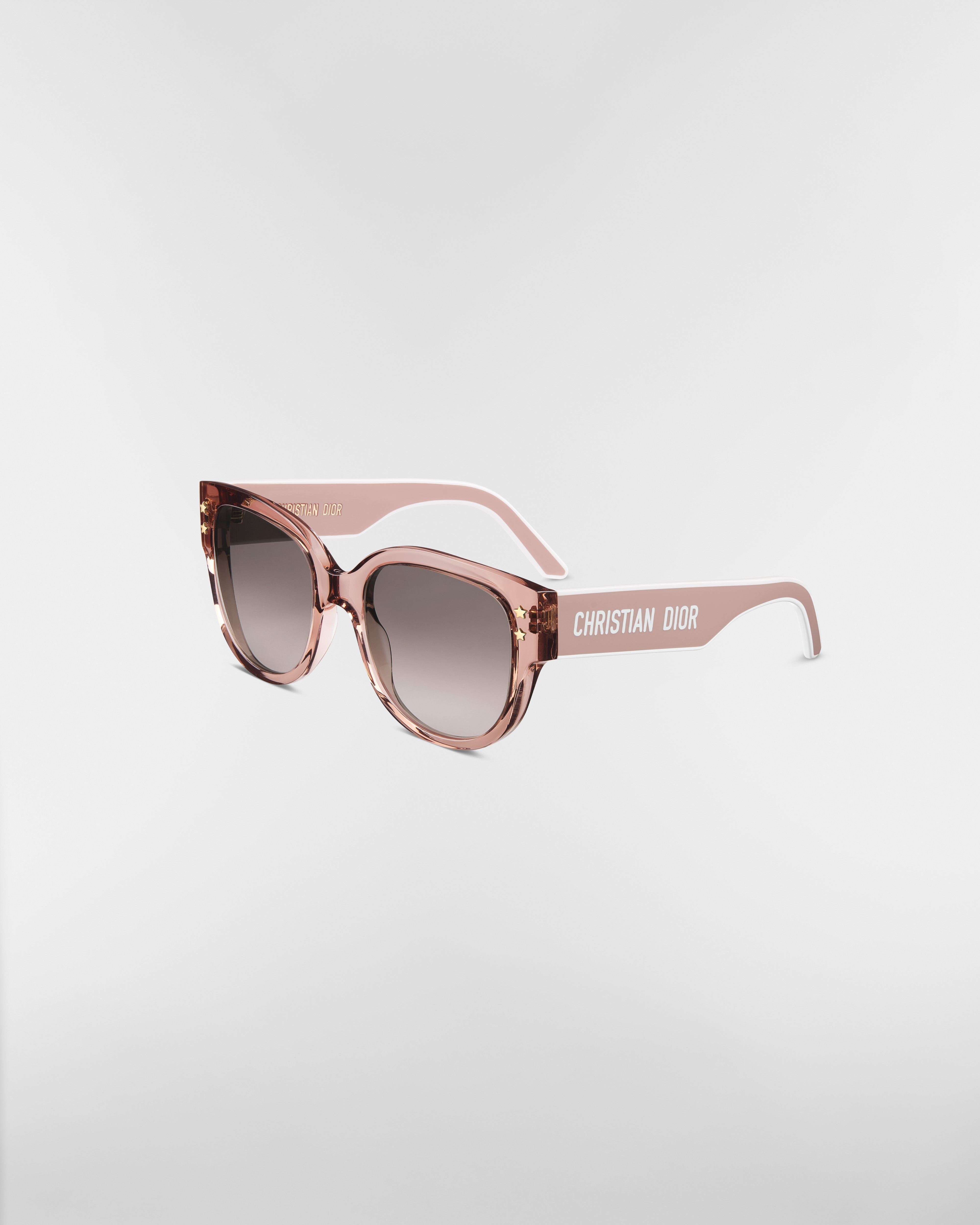 DiorPacific B2I Transparent Pink Butterfly Sunglasses E03