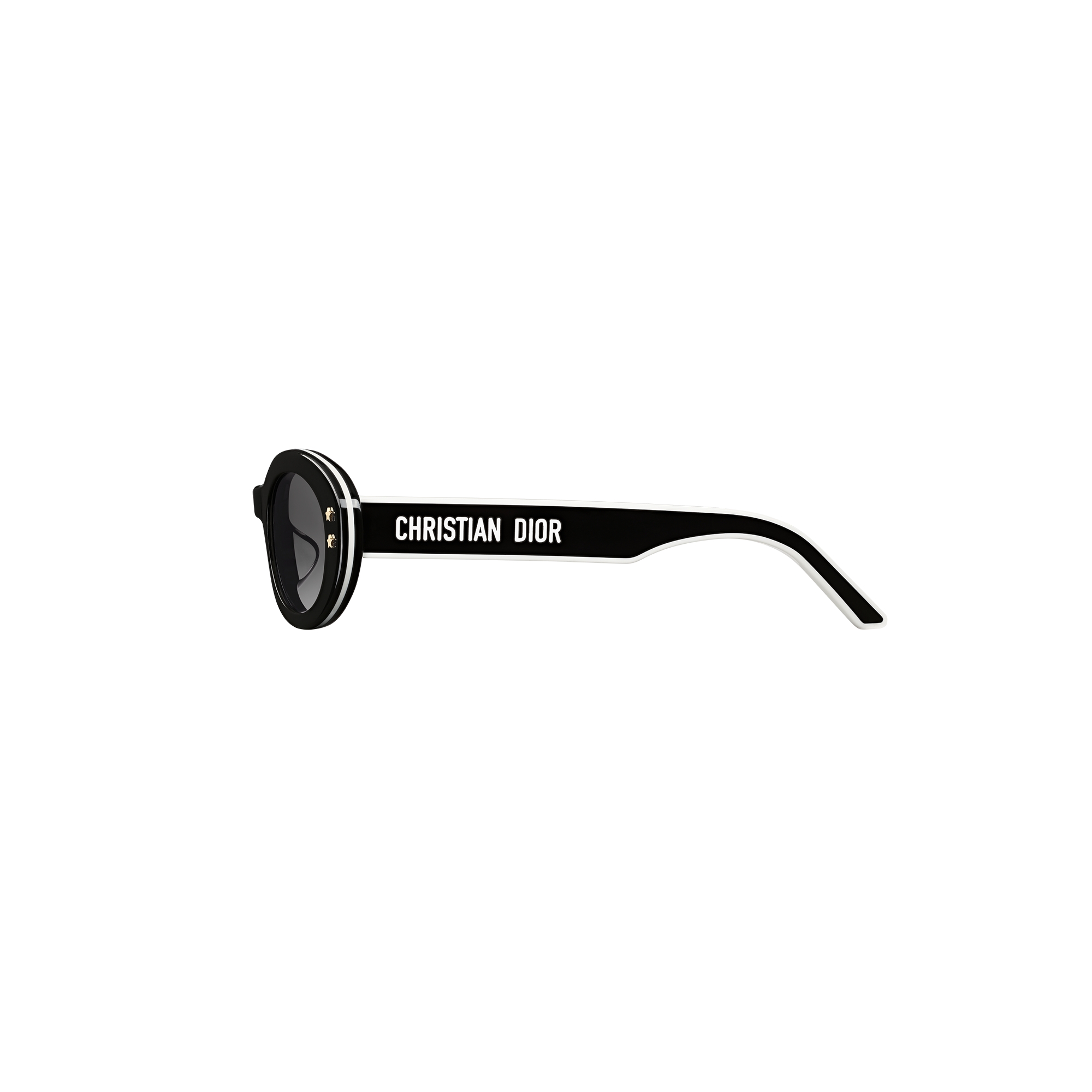 DiorPacific B4F Black Oval Sunglasses E02
