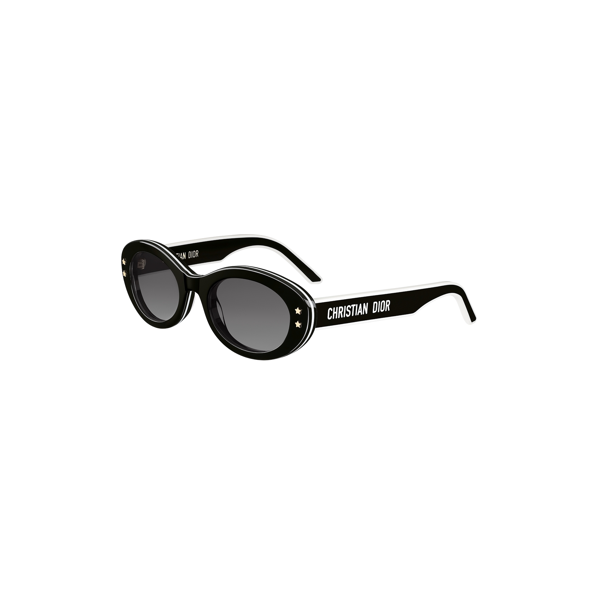 DiorPacific B4I Black Oval Sunglasses | DIOR
