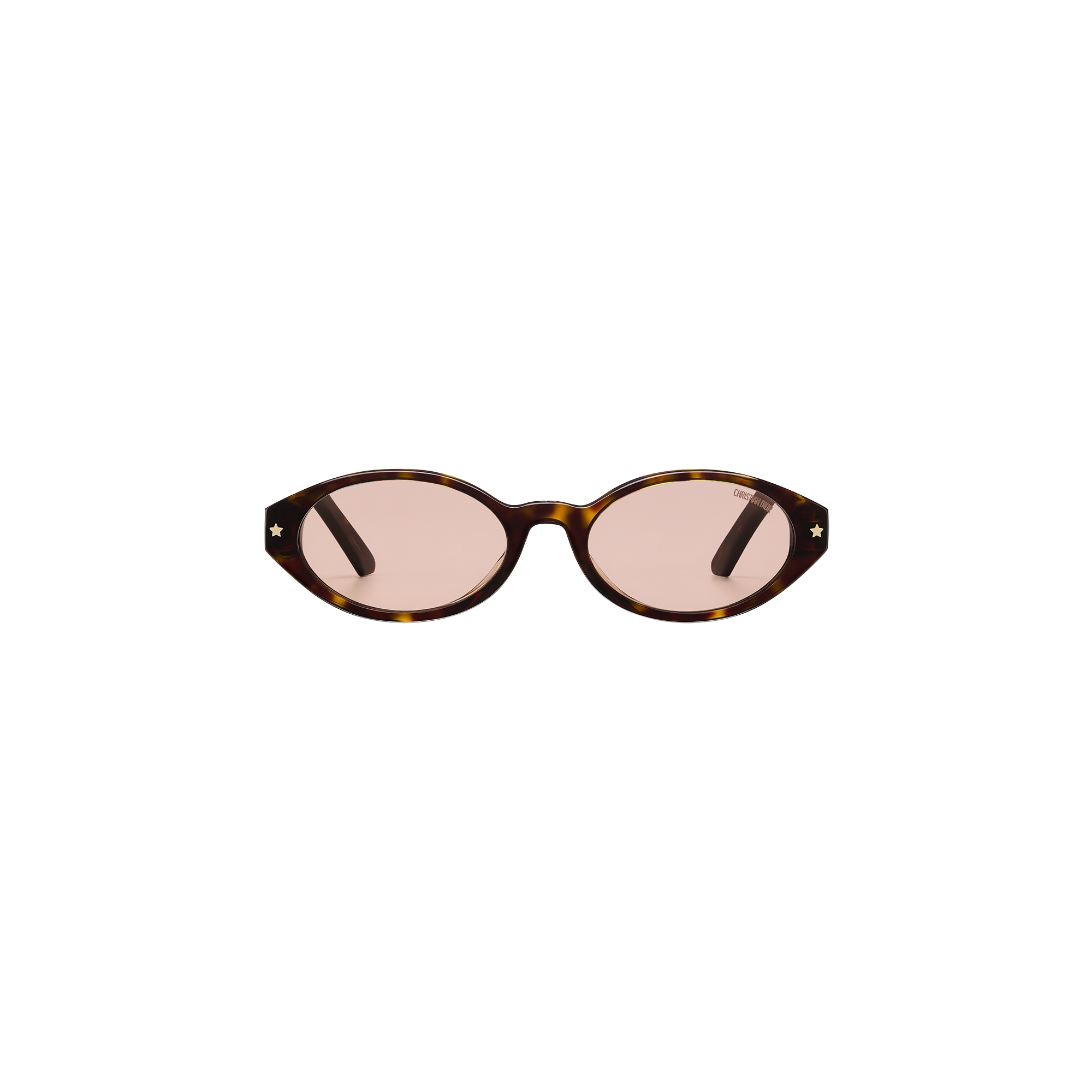 DiorPacific R1F Brown Tortoiseshell-Effect Oval Sunglasses E01