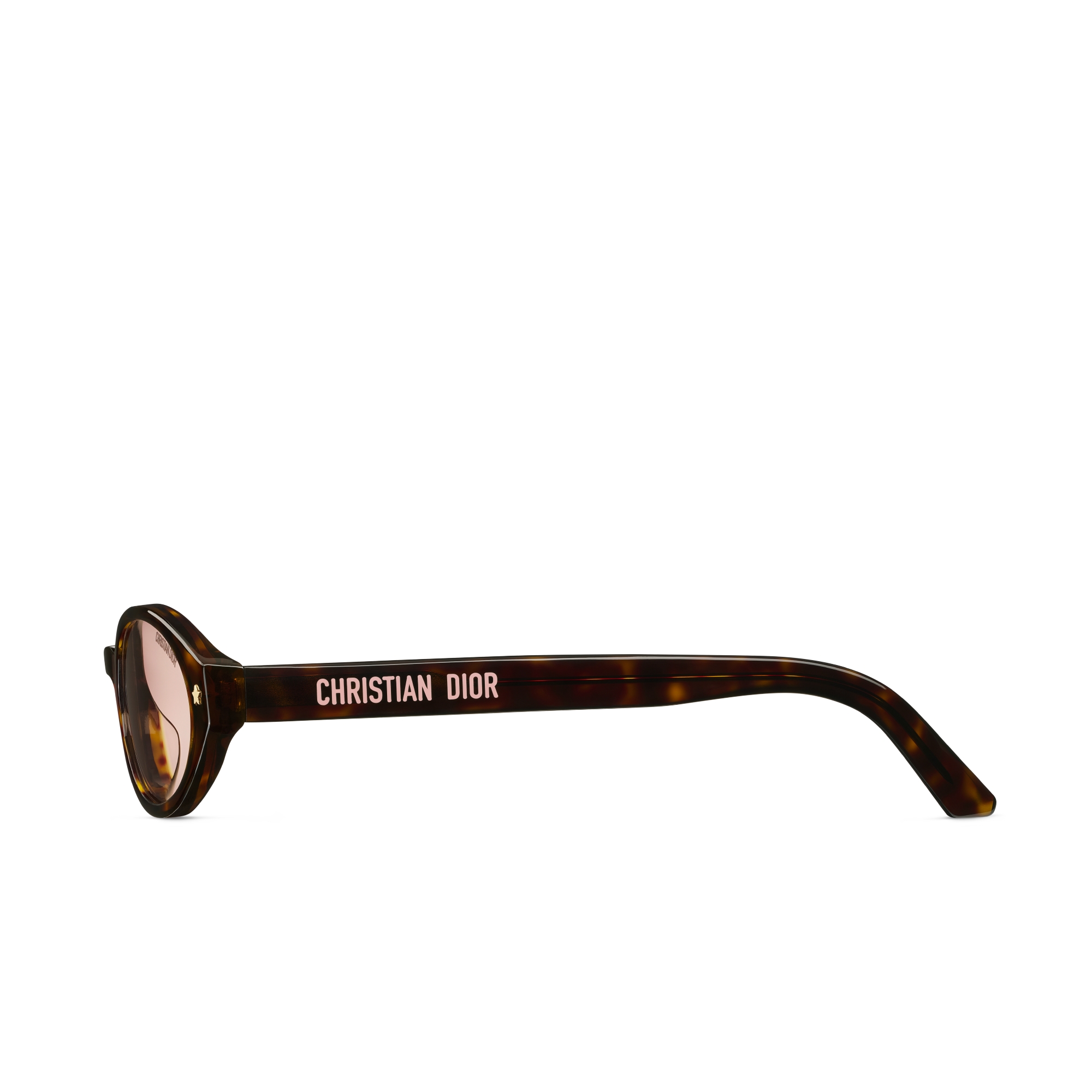 DiorPacific R1F 선글라스 브라운 톨토이즈쉘-이펙트 타원형 E02