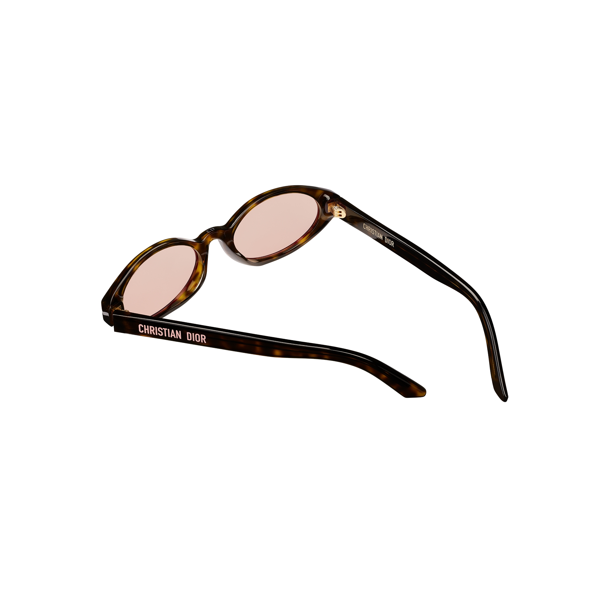 DiorPacific R1F Brown Tortoiseshell-Effect Oval Sunglasses E09