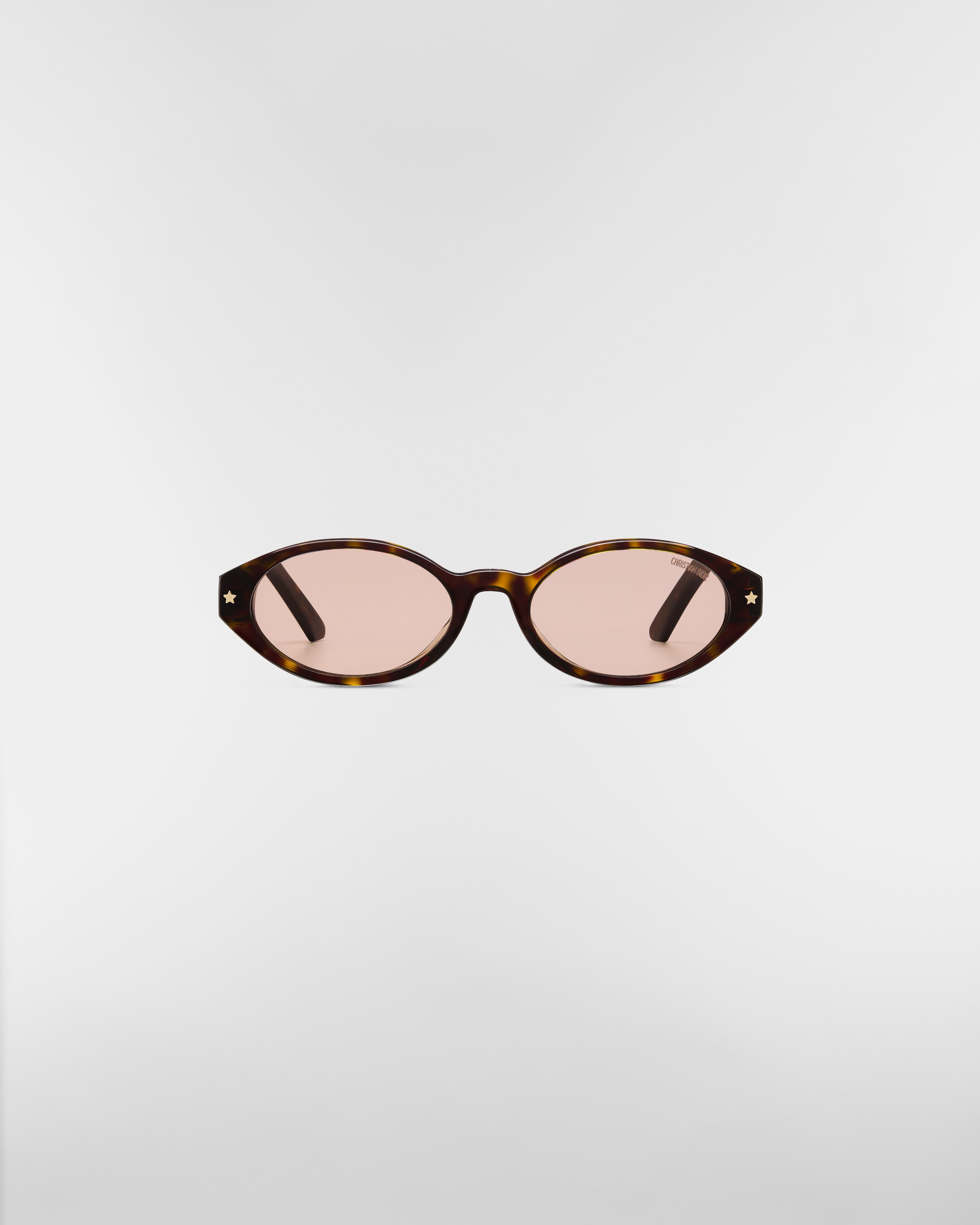 DiorPacific R1F 선글라스 브라운 톨토이즈쉘-이펙트 타원형 E01