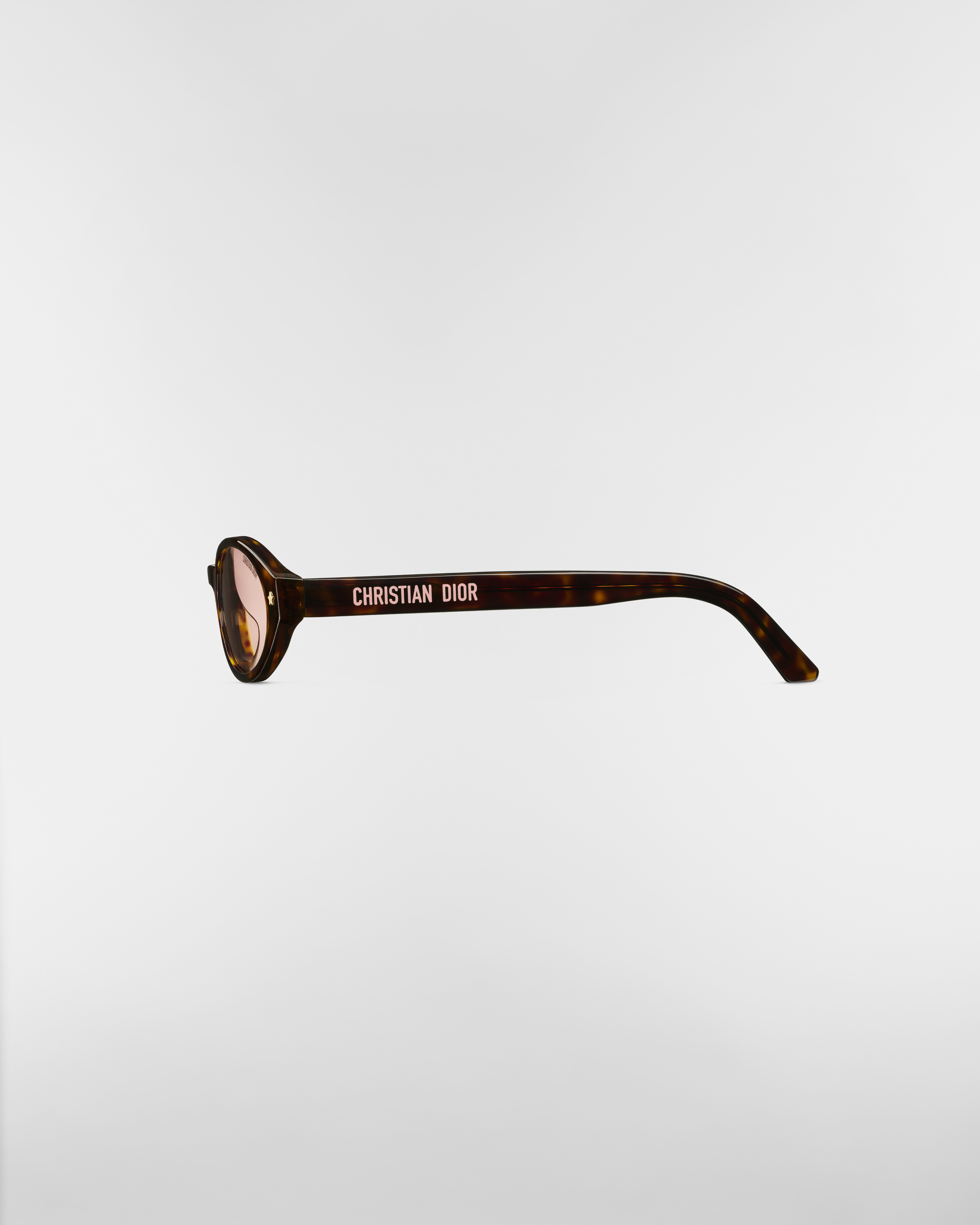DiorPacific R1F 선글라스 브라운 톨토이즈쉘-이펙트 타원형 E02