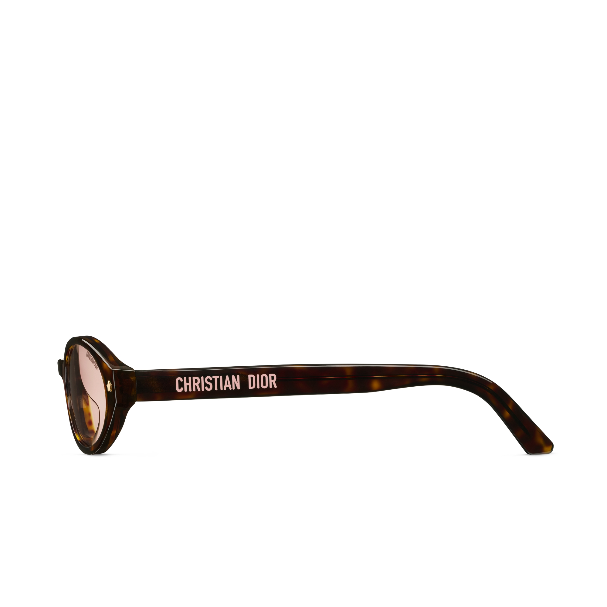 DiorPacific R1I Ovale Sonnenbrille mit Schildpattoptik in Braun E02