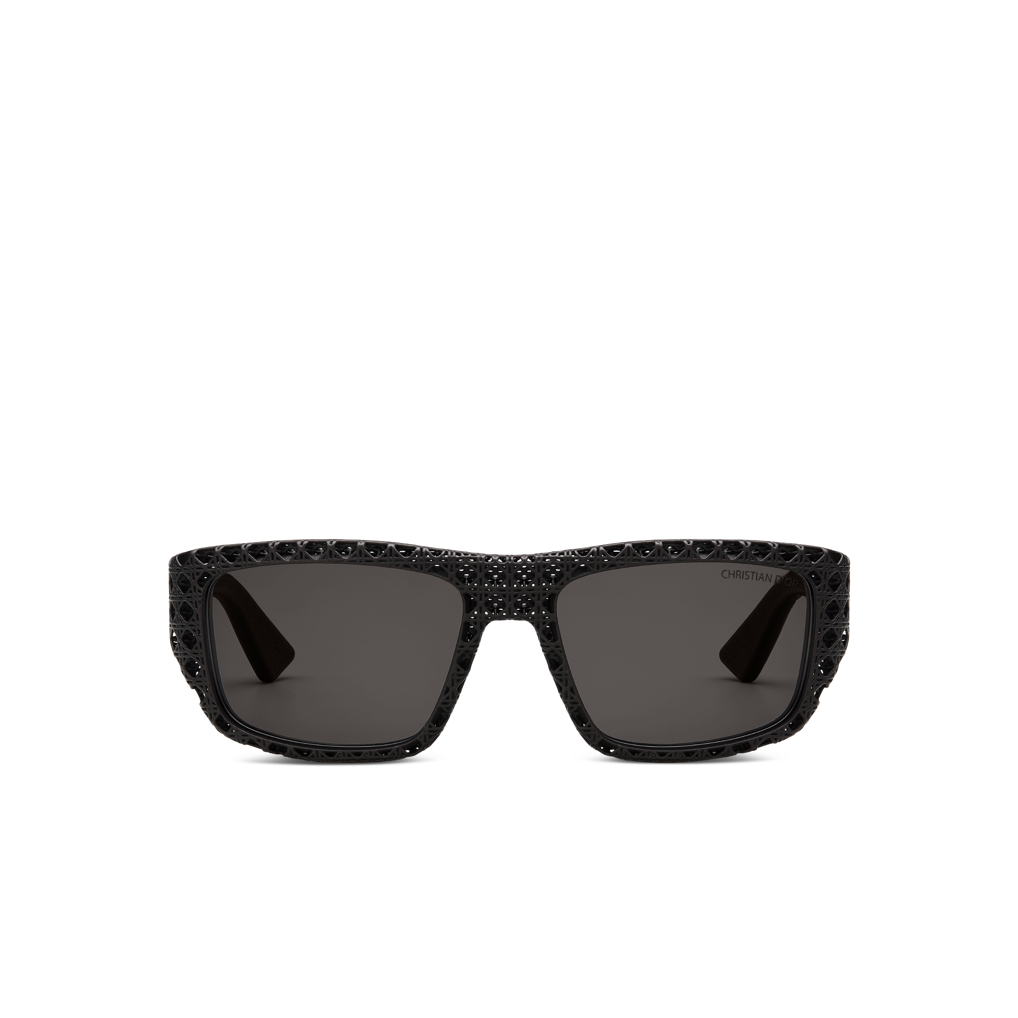 Dior3D S1I แว่นตากันแดดทรงสี่เหลี่ยมผืนผ้าสีดํา E01