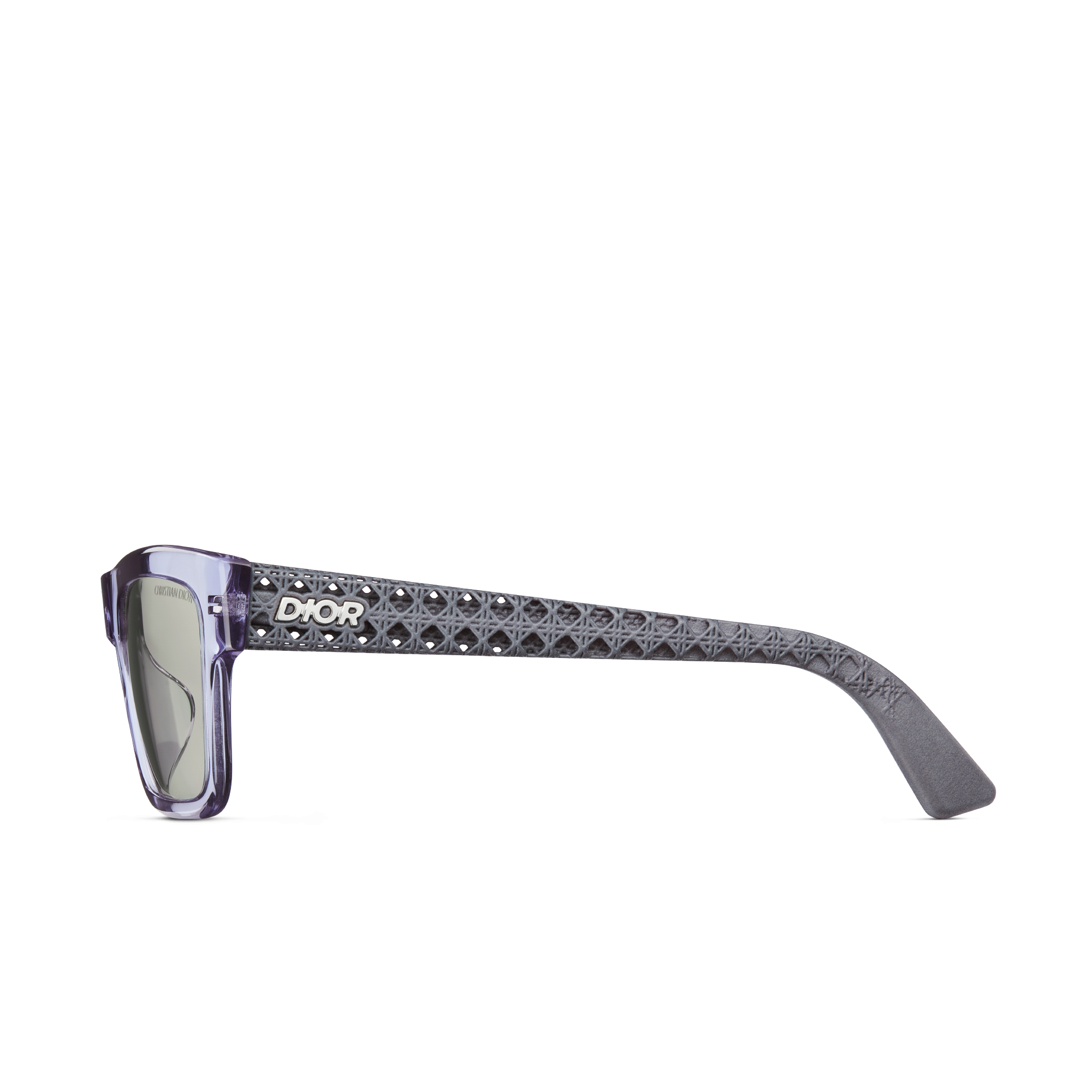 Dior3D S2F Transparent Blue Rectangular Sunglasses E02