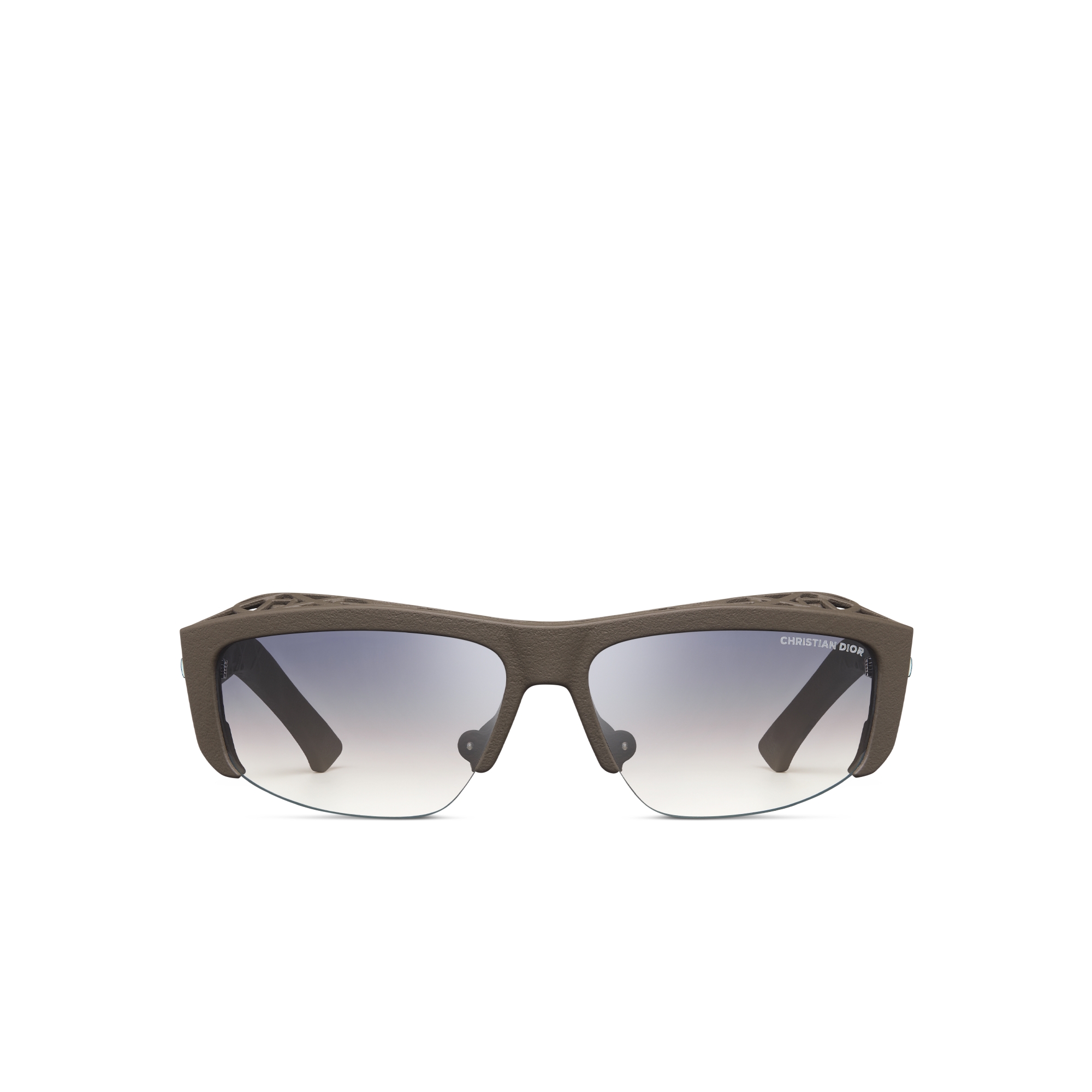 Dior3D S4I Kaki rechthoekige zonnebril E01