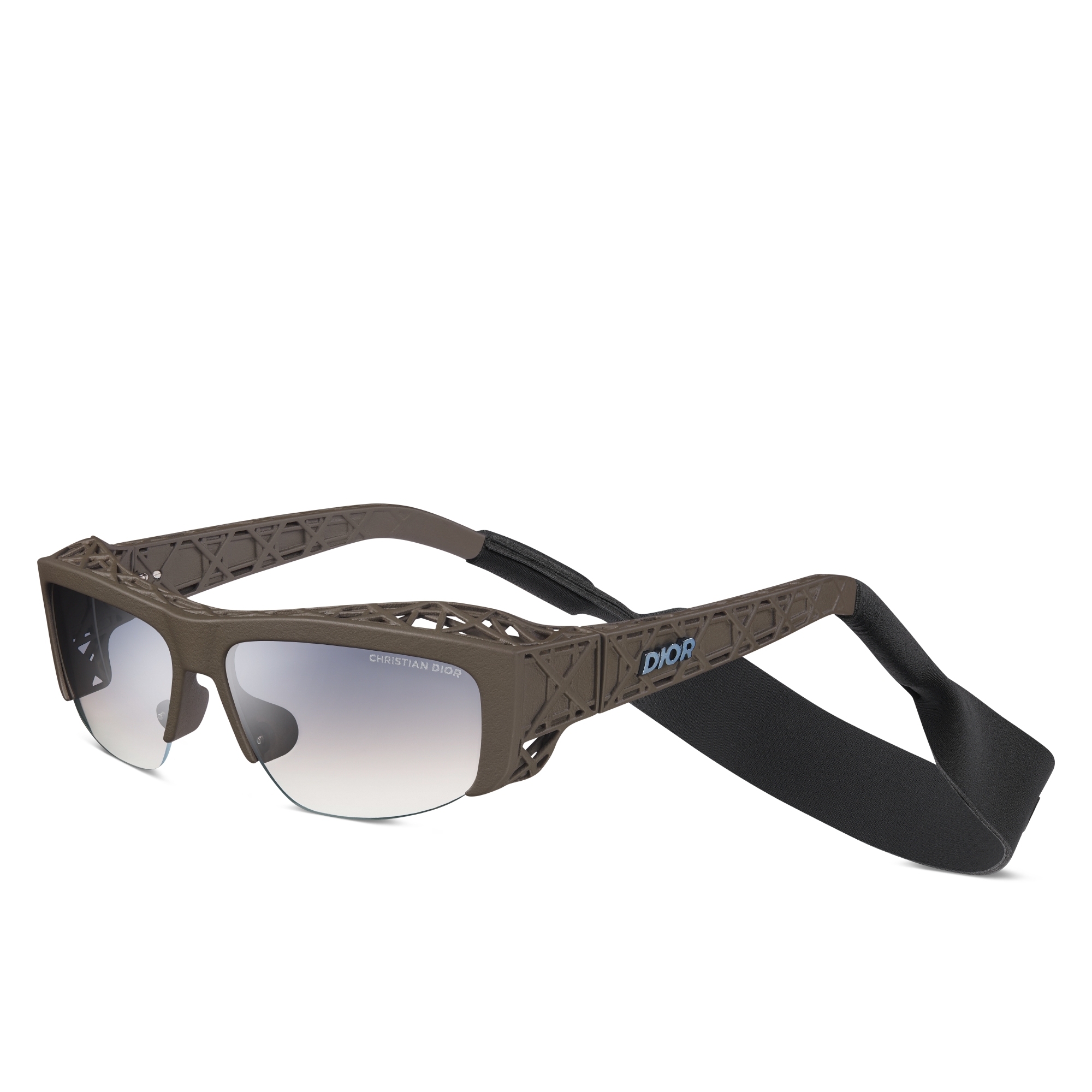 Dior3D S4I Kaki rechthoekige zonnebril E03