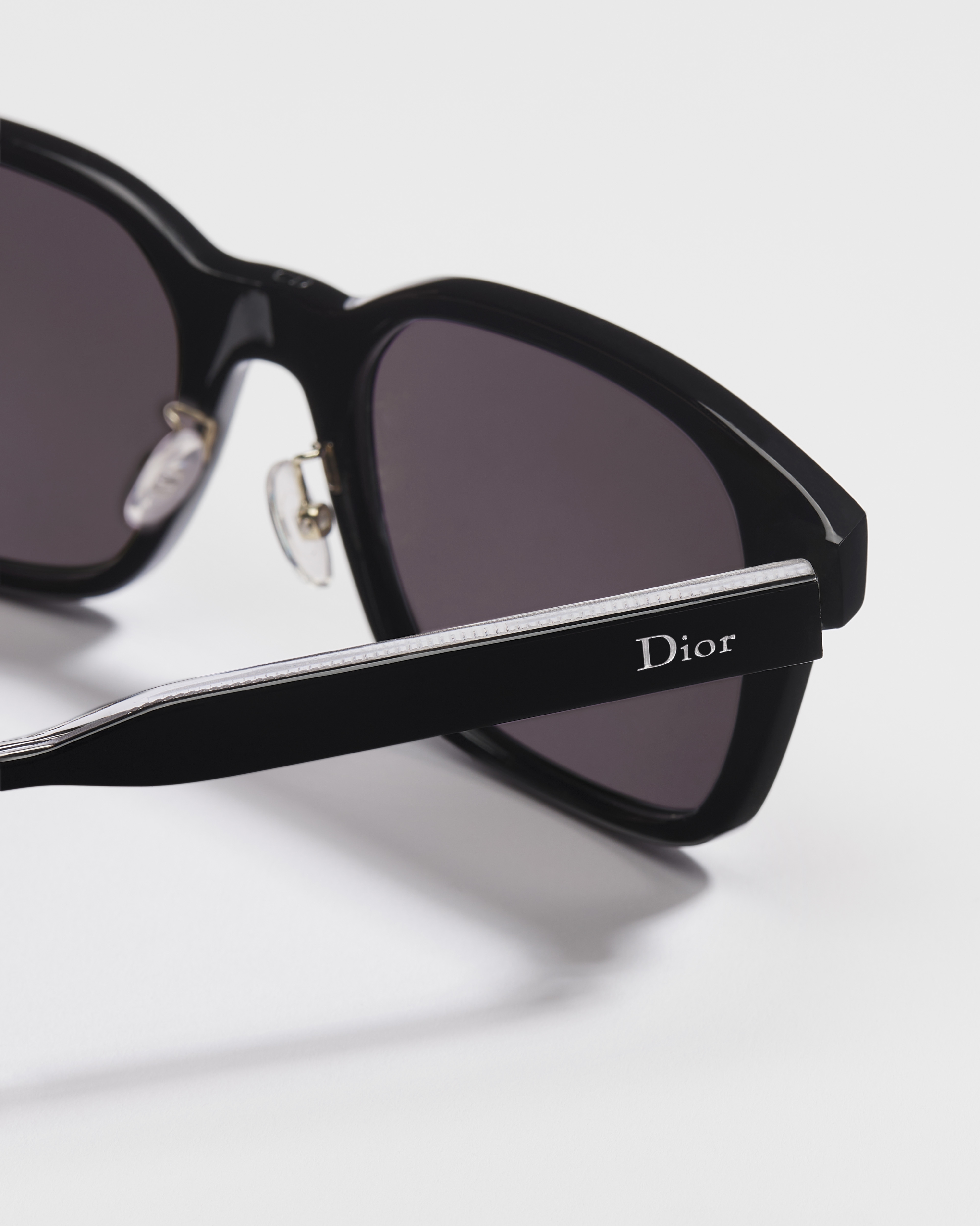 DioRibbon S1F แว่นตากันแดดทรงสี่เหลี่ยมสีดํา E08