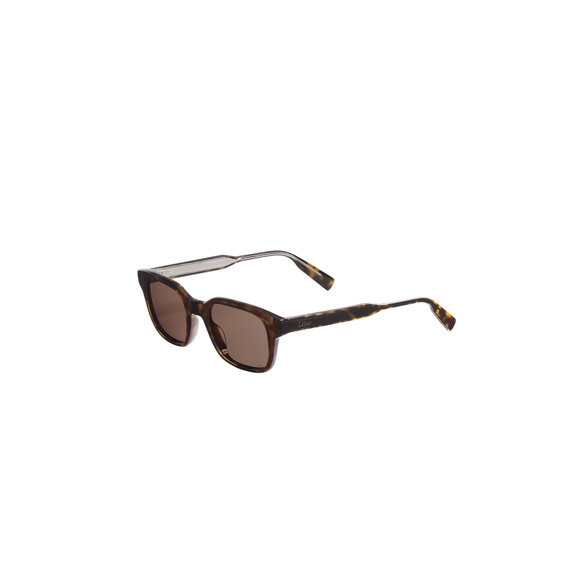  Brown Tortoiseshell-Effect Square Sunglasses