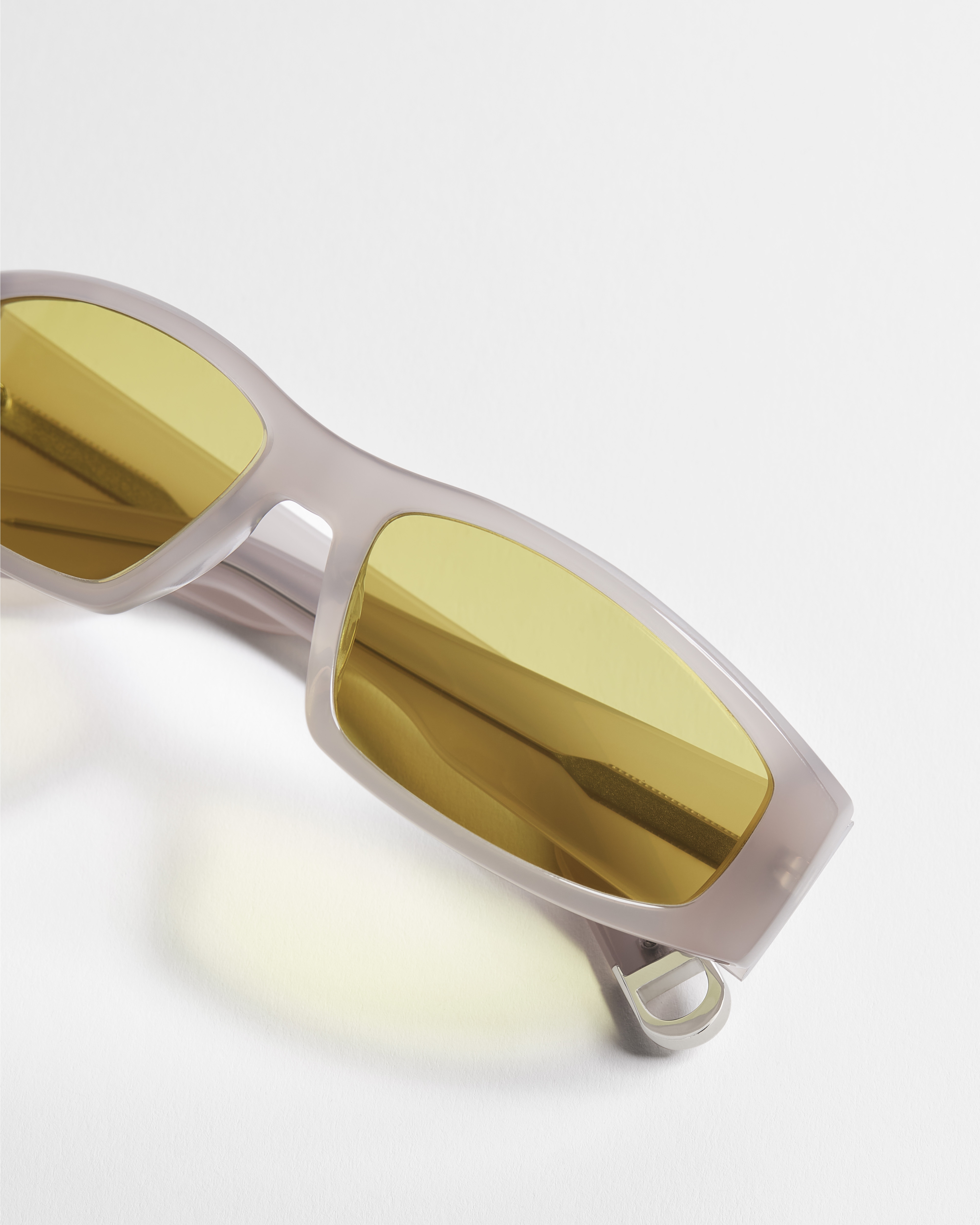 DiorSymbol S1I Transparent Gray Rectangular Sunglasses E06