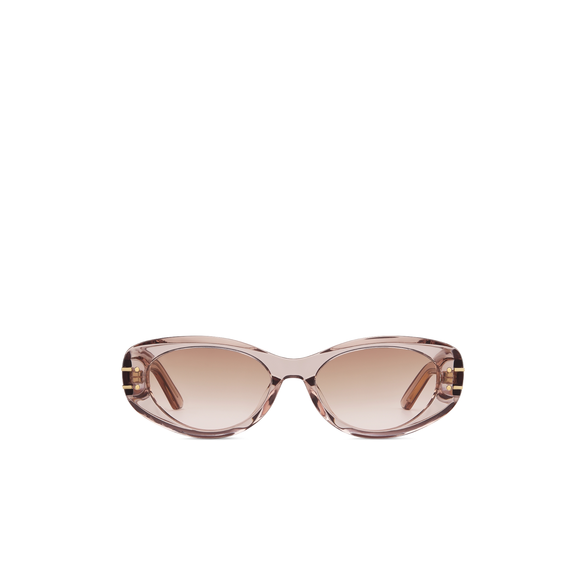 DiorSignature B8U Transparent Beige Oval Sunglasses E01