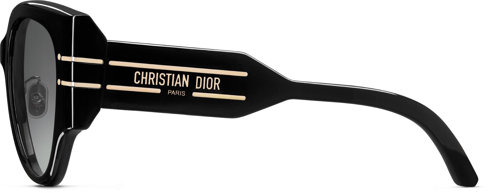 DiorSignature R2F Black Rounded Sunglasses | DIOR