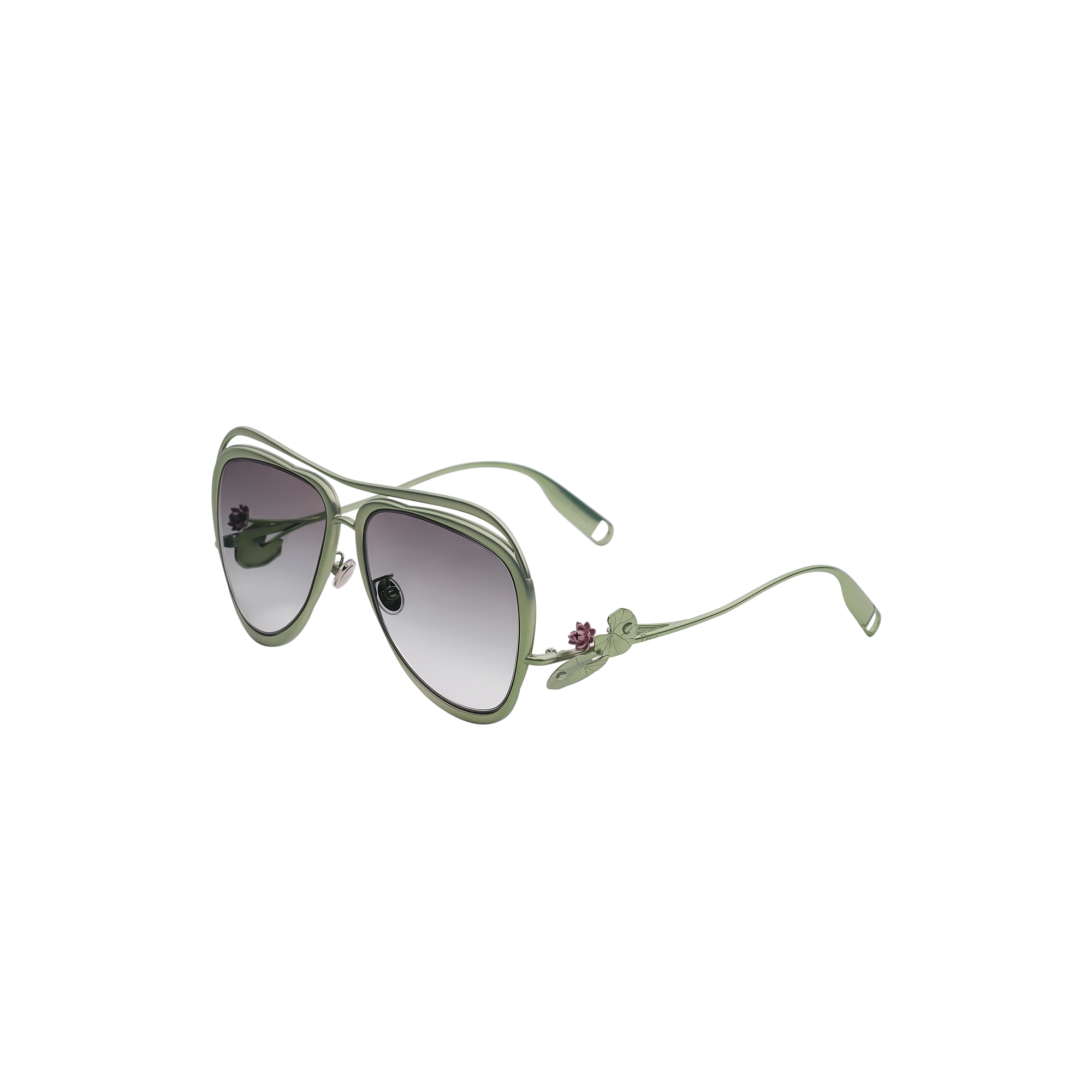 Dior Symbol Water Lily A2U Light Gray Gradient Pilot Sunglasses