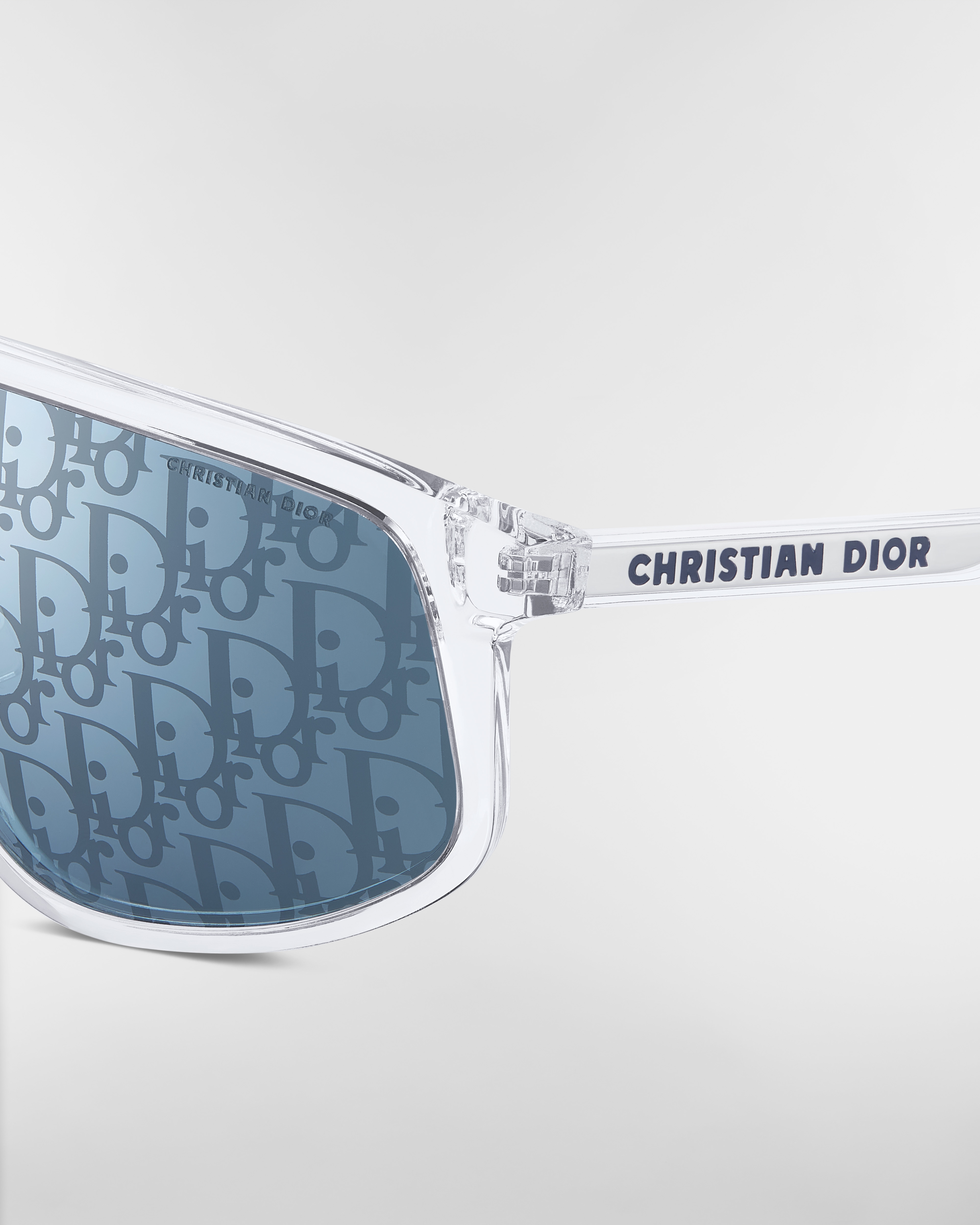 DiorTag M1F Crystal-Tone Mask Sunglasses | DIOR