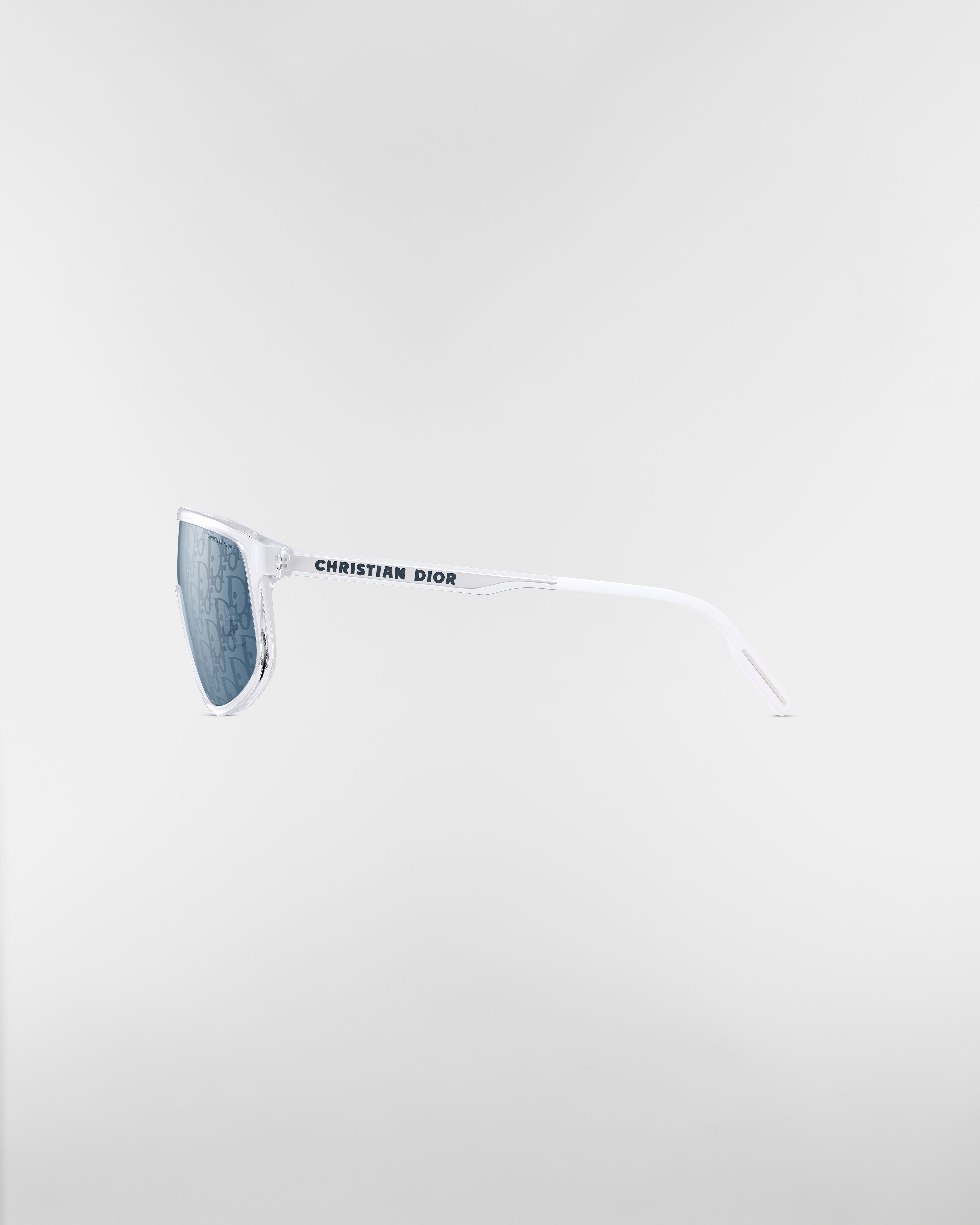 DiorTag M1U Shield-Sonnenbrille in Kristallfarbe E02