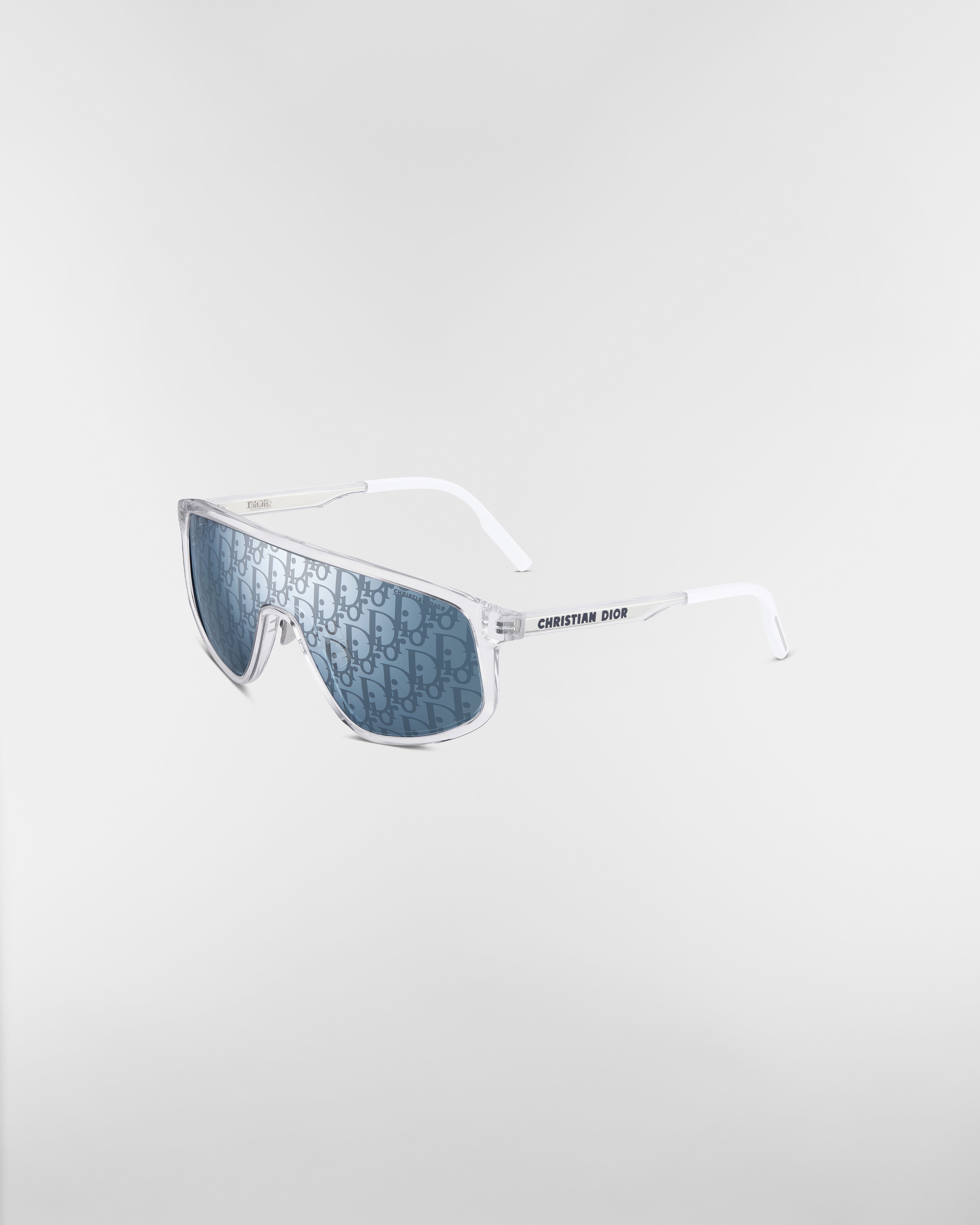 DiorTag M1U Shield-Sonnenbrille in Kristallfarbe E03