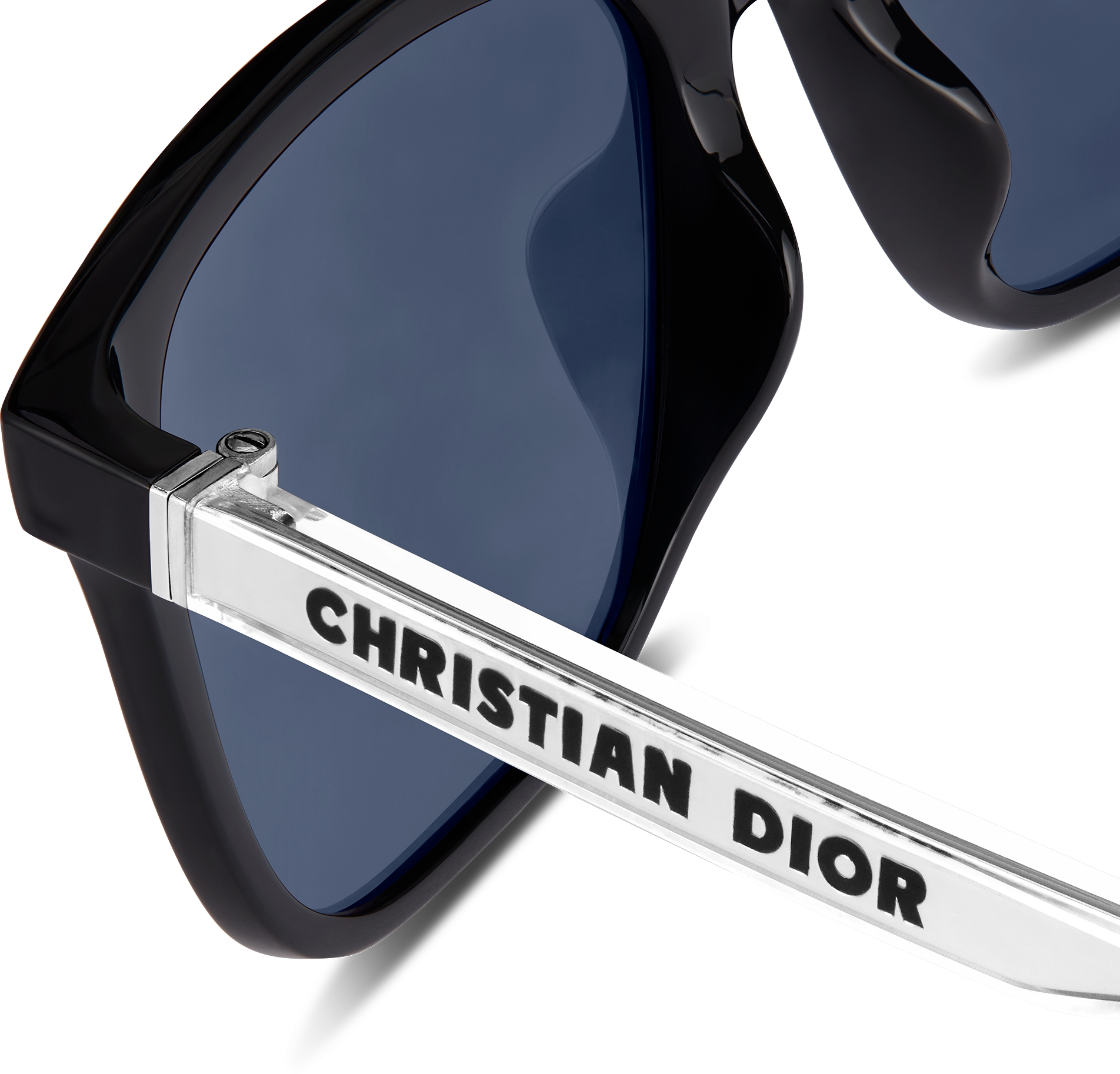 DIOR Diortag Su Black Rectangular Sunglasses Men