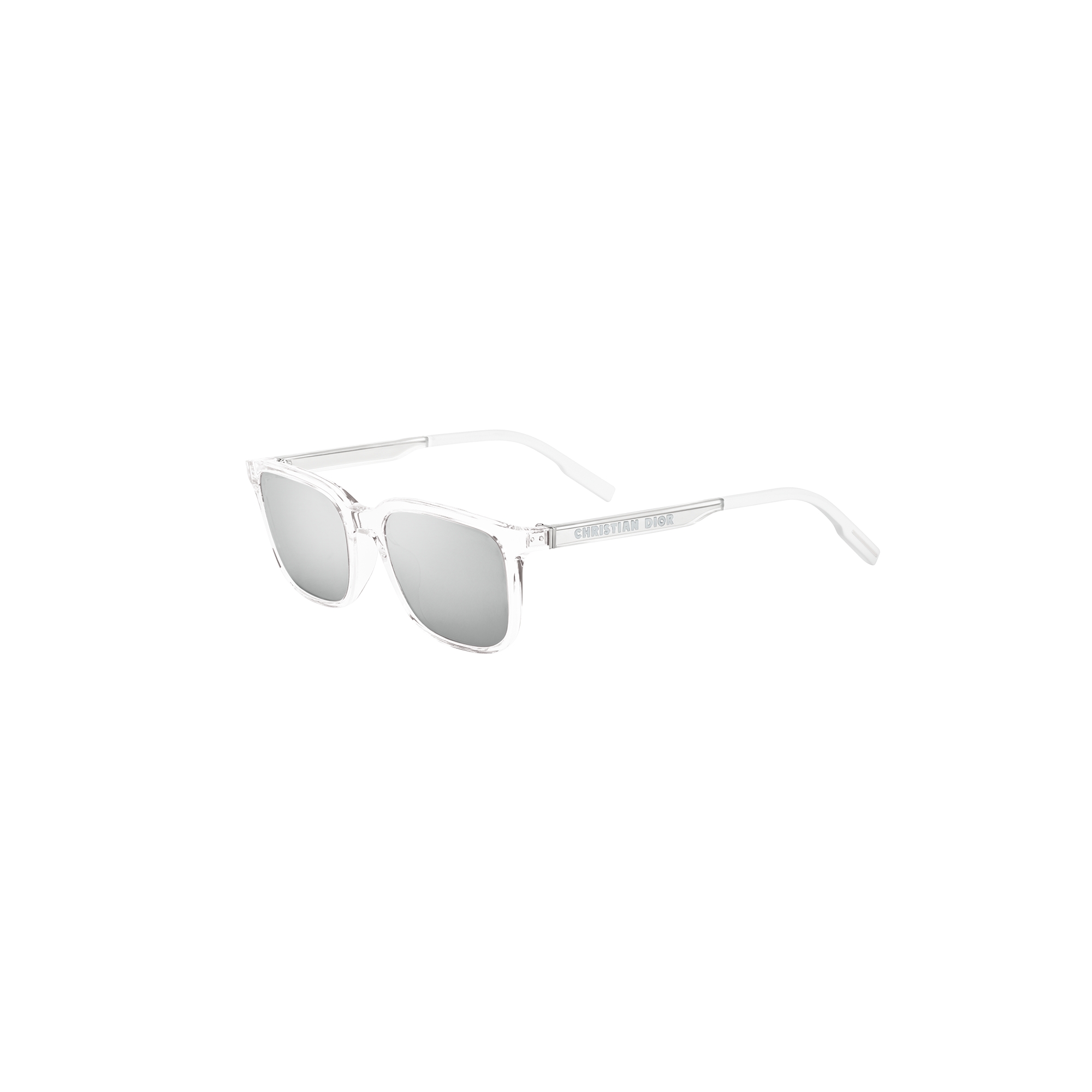 DiorTag SU Crystal-Tone Rectangular Sunglasses E03